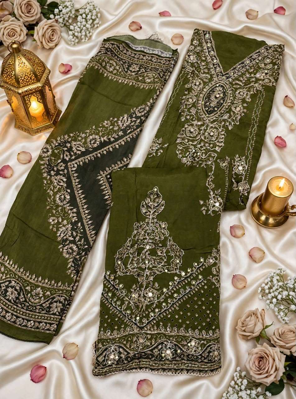 AMRUTVELA AT 259 EF VISCOSE DIGITAL PRINT WITH DESIGNER WORK SUIT