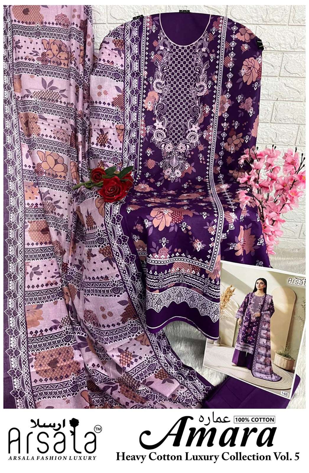 ARSALA FASHION LUXURY AMARA HEAVY COTTON LUXURY COLLECTION VOL 5