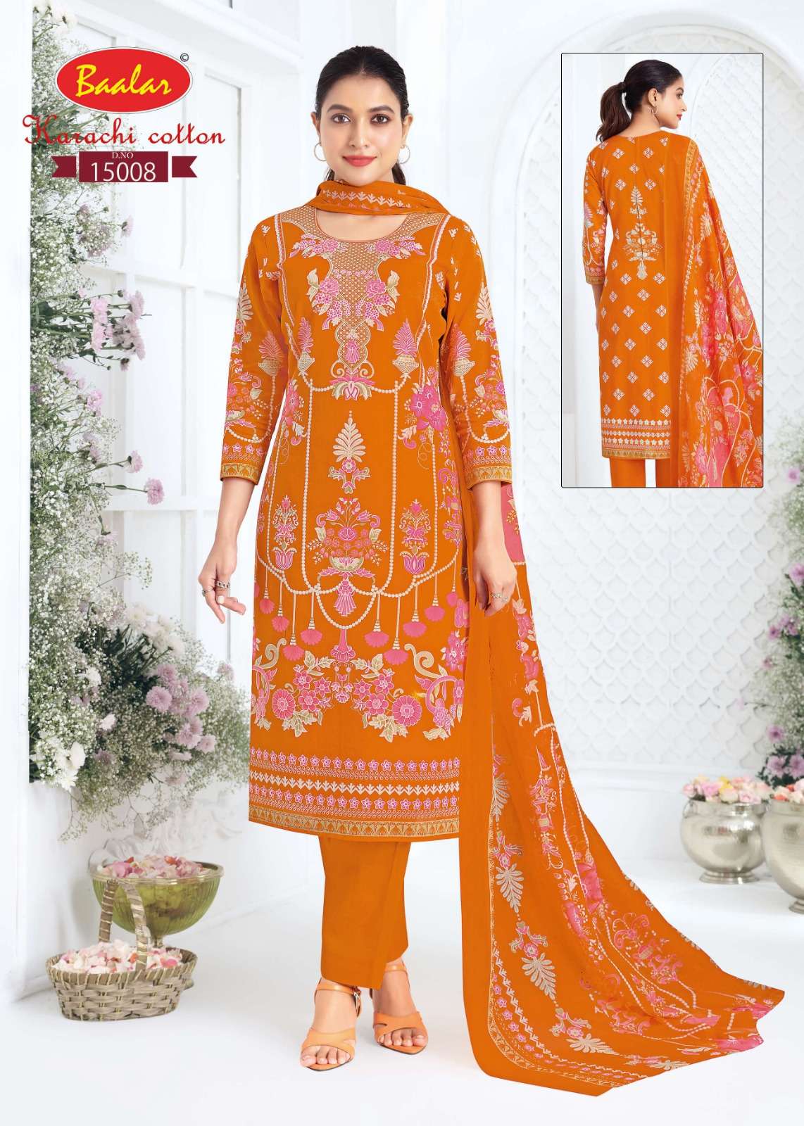 BAALAR KARACHI COTTON VOL 15 LAWN COTTON PRINTED SALWAR SUIT
