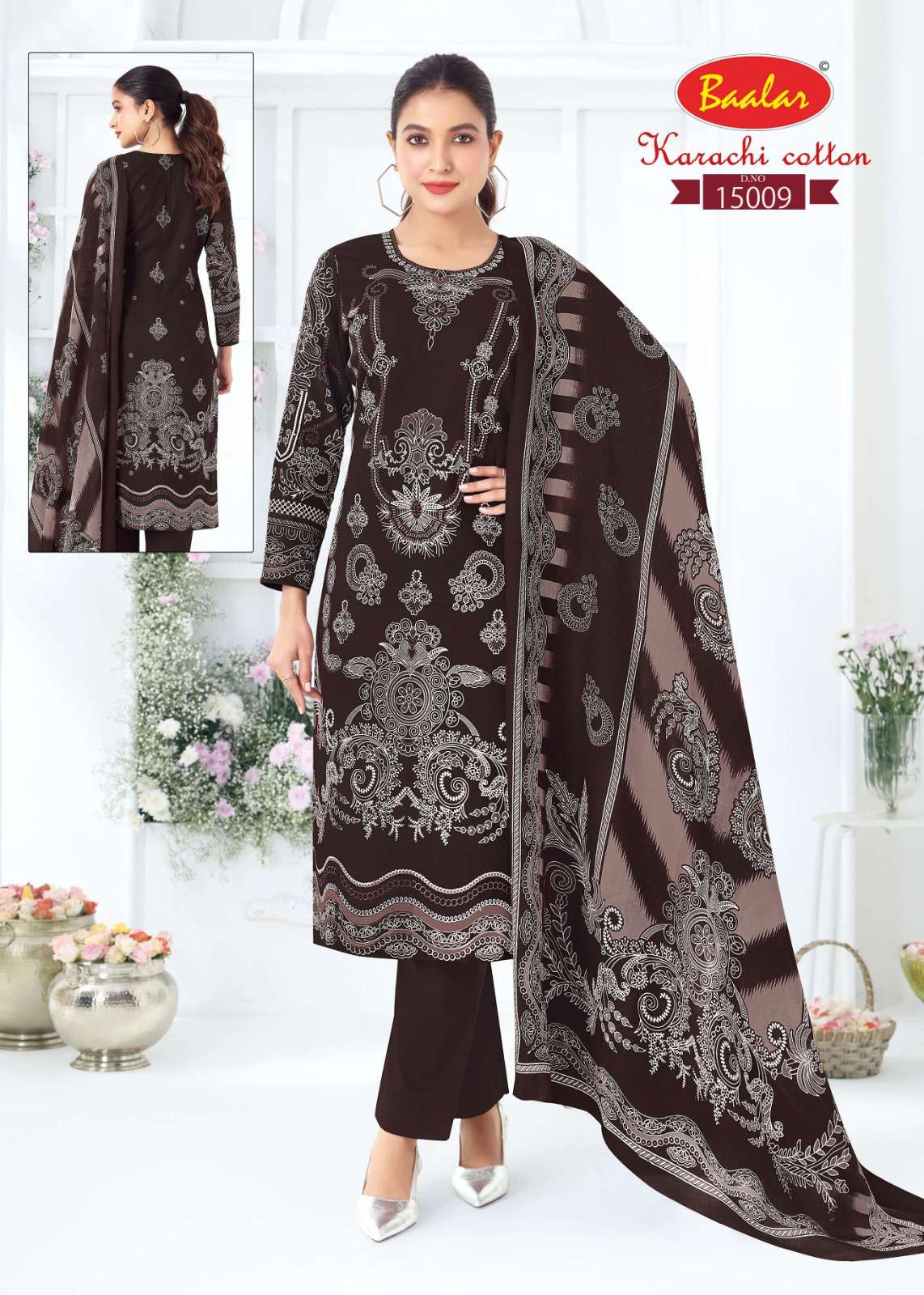 BAALAR KARACHI COTTON VOL 15 LAWN COTTON PRINTED SALWAR SUIT