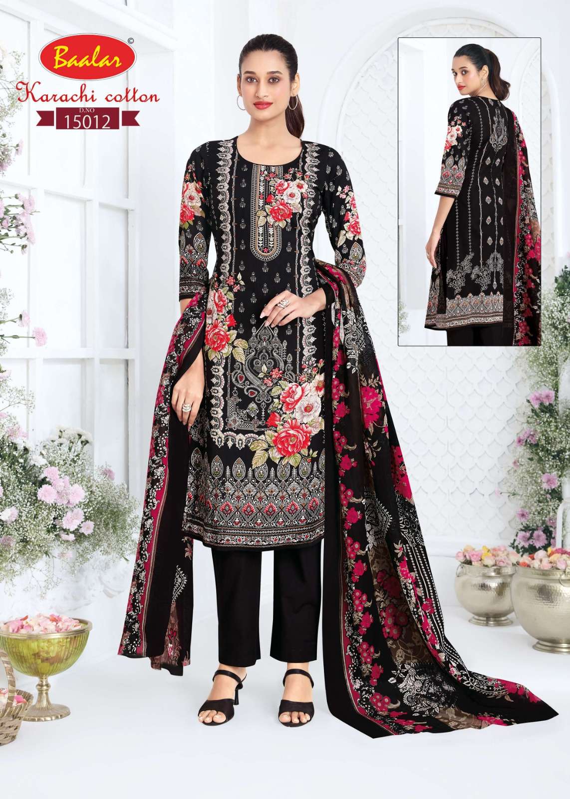BAALAR KARACHI COTTON VOL 15 LAWN COTTON PRINTED SALWAR SUIT
