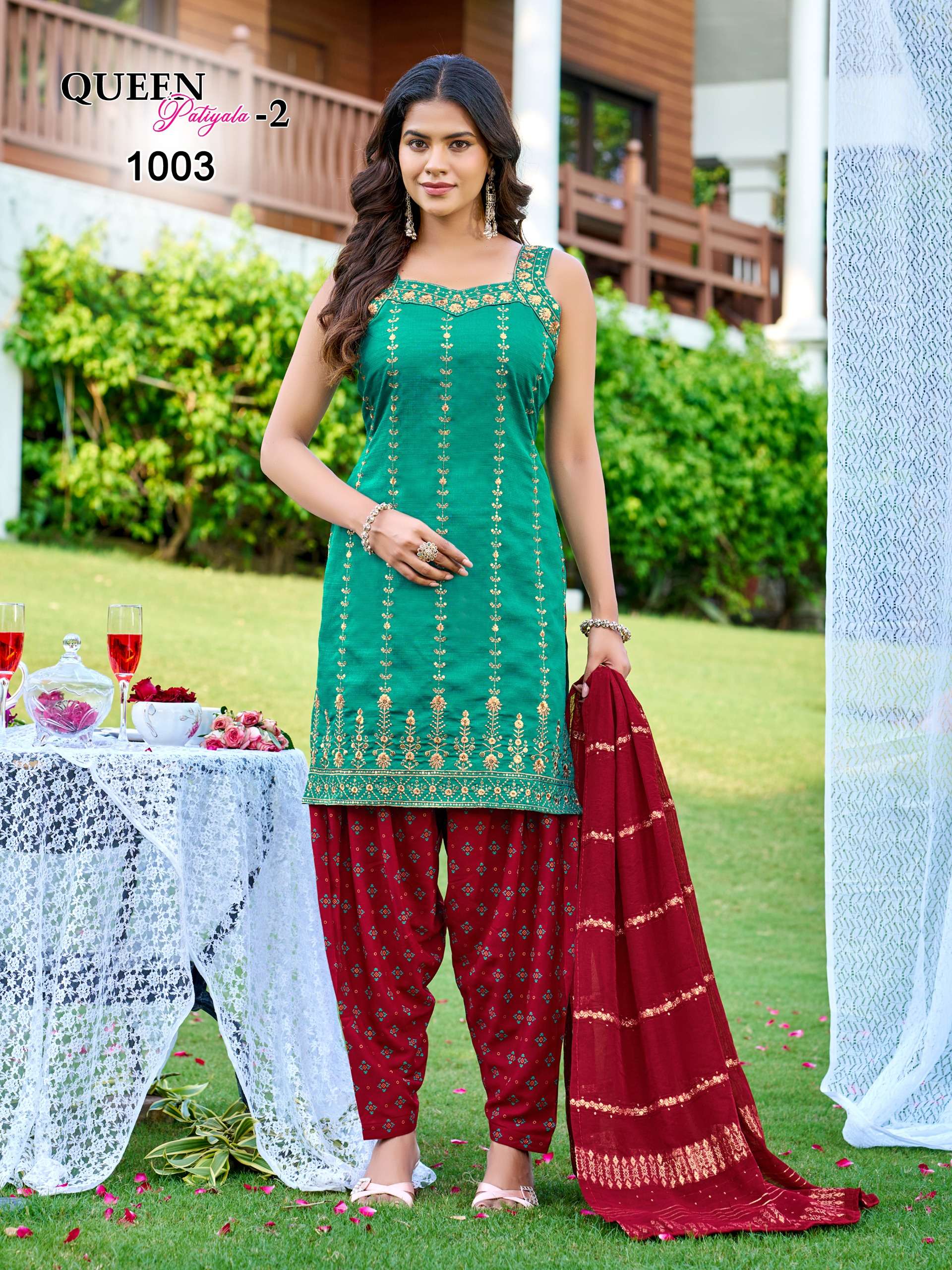 BANWERY FASHION QUEEN PATIYALA VOL 2 FANCY DESIGNER WORKED FUNCTION WEAR LADIES SUIT