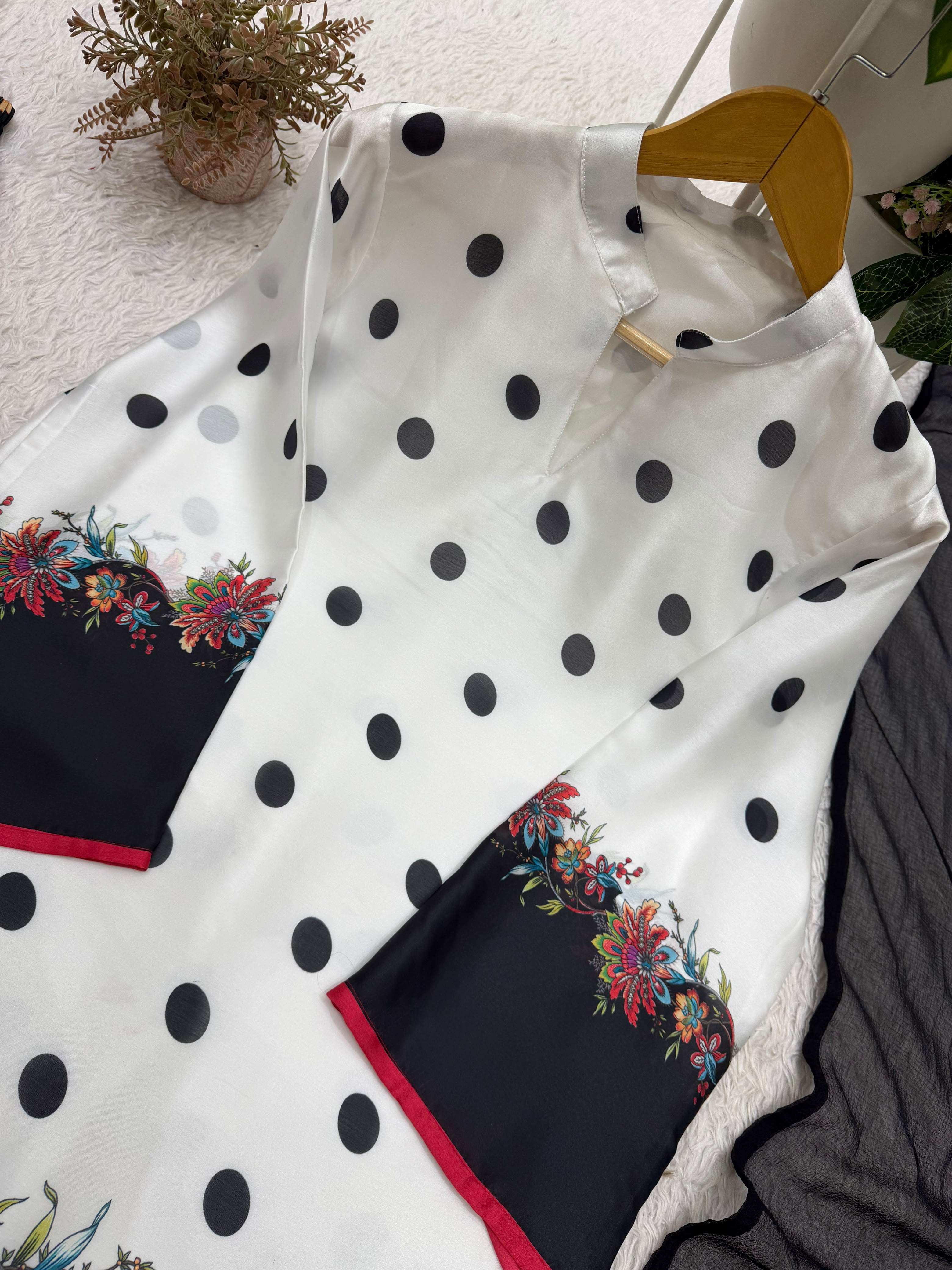 BE 520 GEORGETTE PRINTED TOP SALWAAR AND DUPATTA SET 