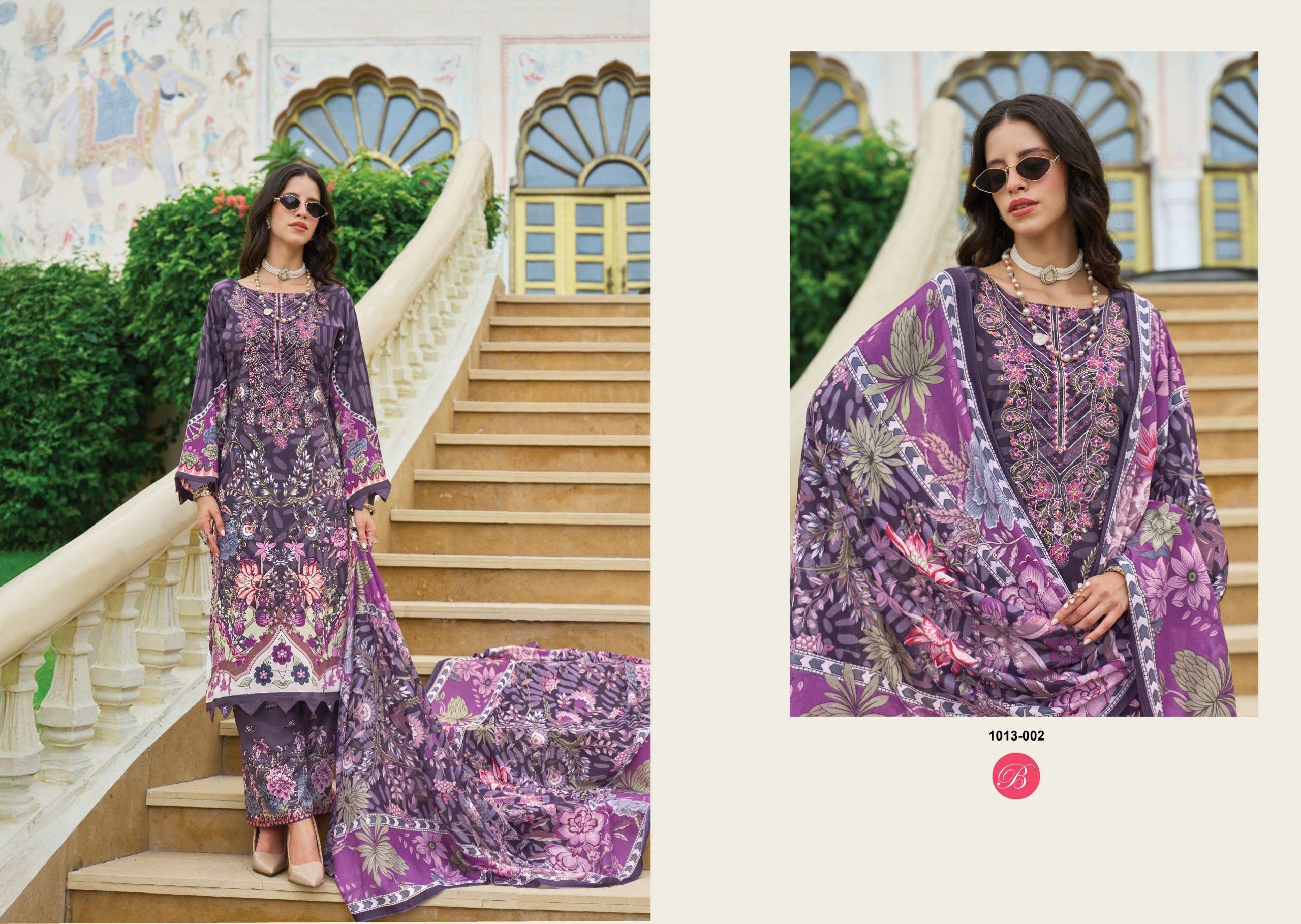 BELLIZA DESIGNER STUDIO DILSHAD VOL 7 VISCOSE DIGITAL PRINT WITH WORK SUIT