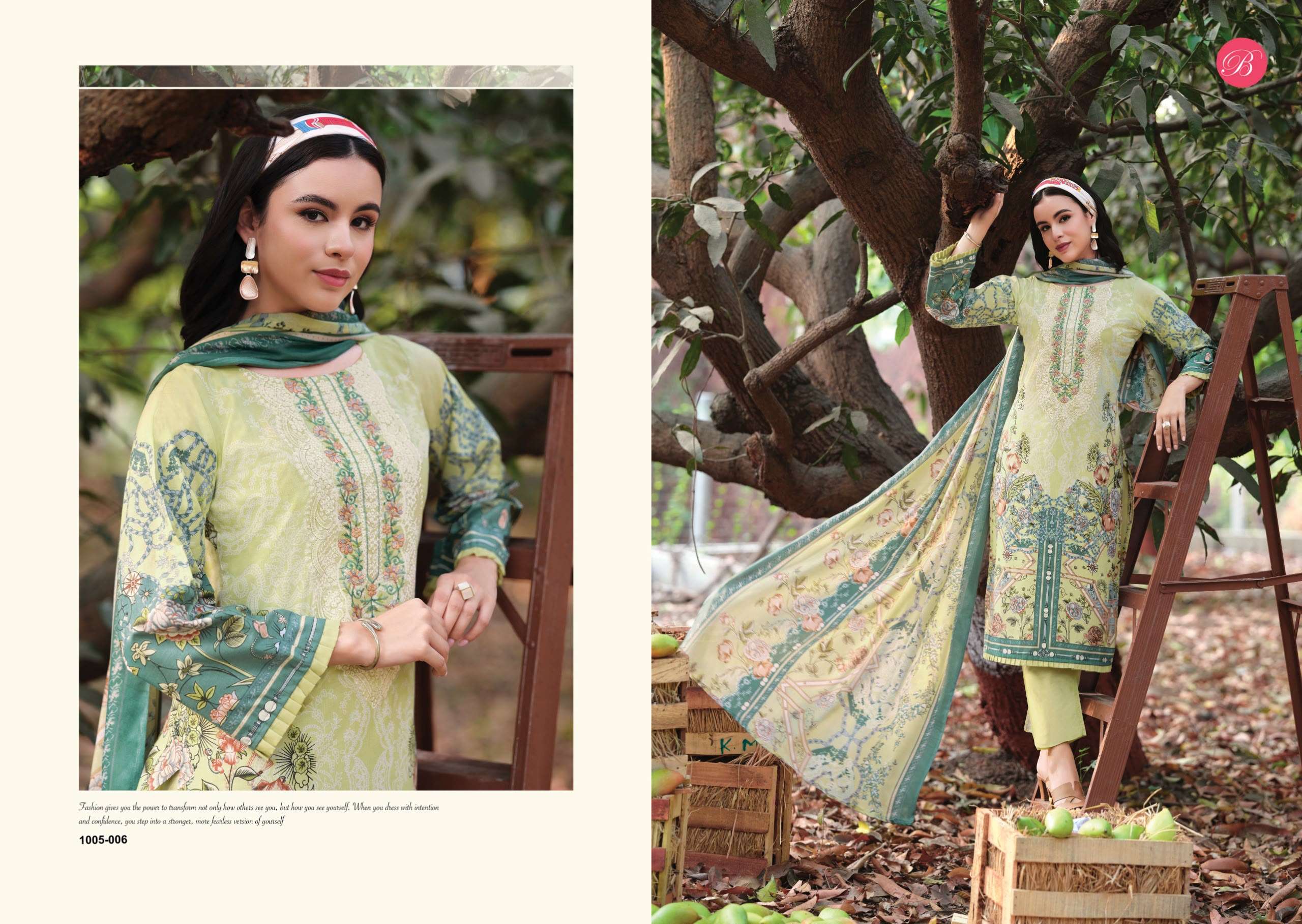BELLIZA DESIGNER STUDIO RIWAYAT VOL 20 VISCOSE DIGITAL PRINT FANCY EMBROIDERIES WORK SUIT