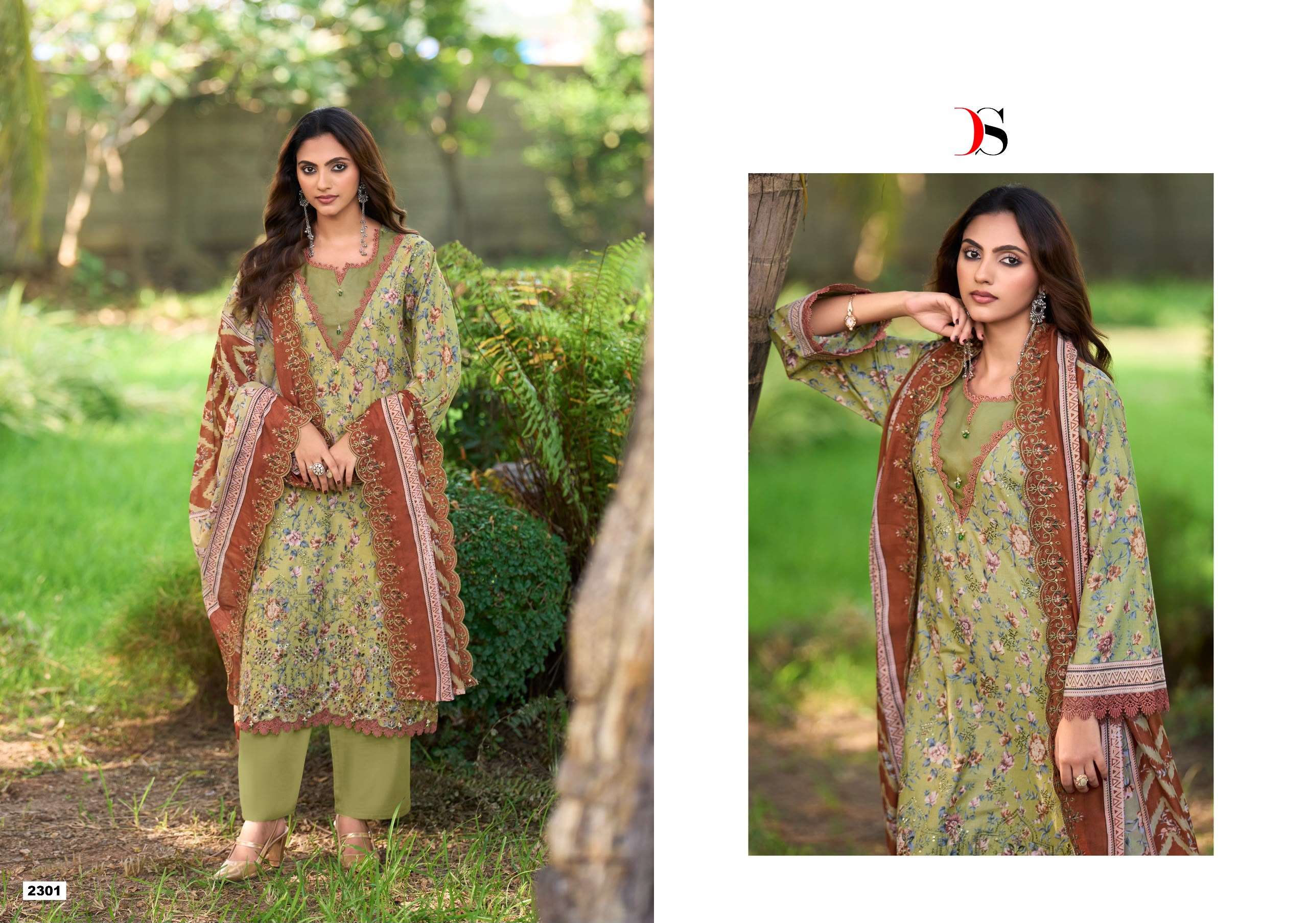 DEEPSY SUITS BIN SAEED LAWN COLLECTION VOL 23 COTTON EMBROIDERED DESIGNER PAKISTANI SUIT