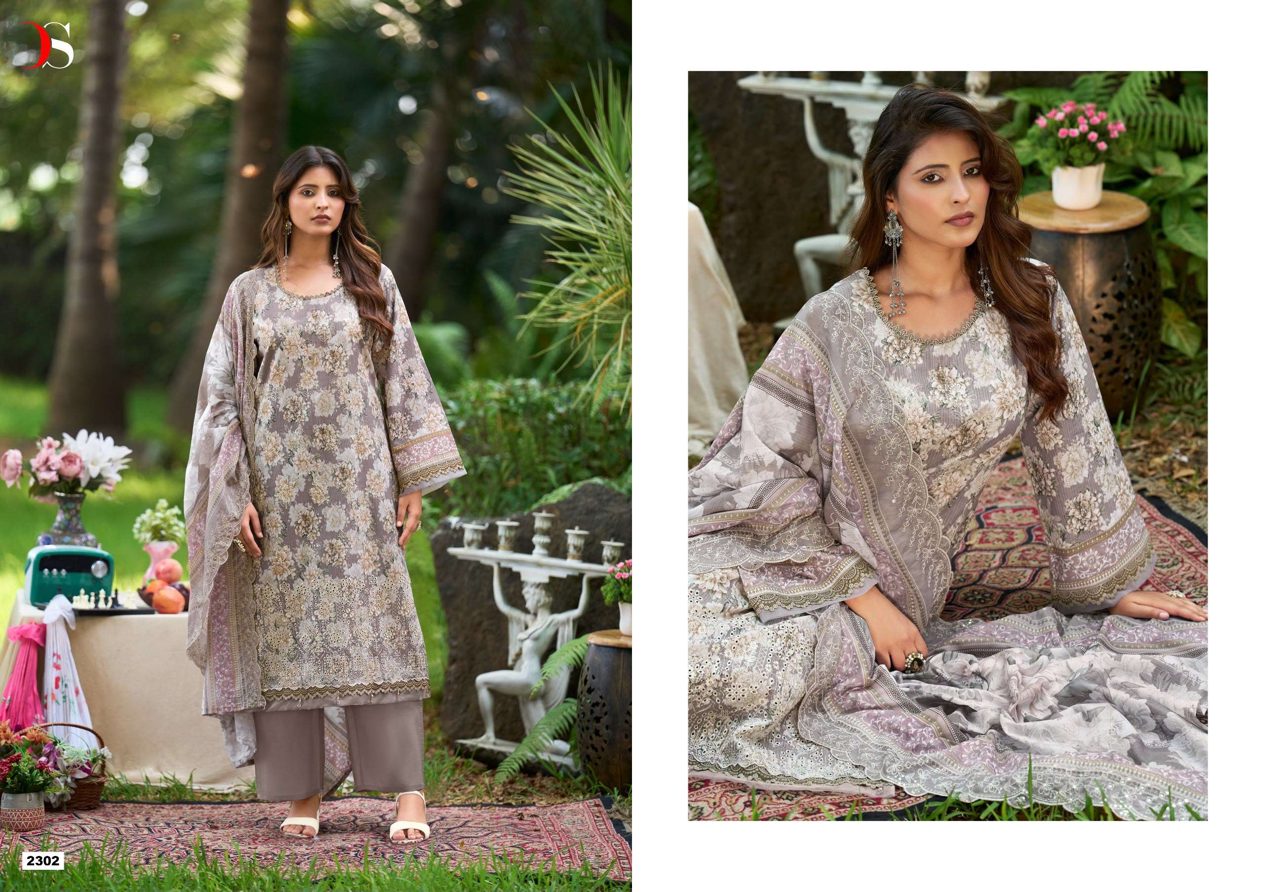 DEEPSY SUITS BIN SAEED LAWN COLLECTION VOL 23 COTTON EMBROIDERED DESIGNER PAKISTANI SUIT