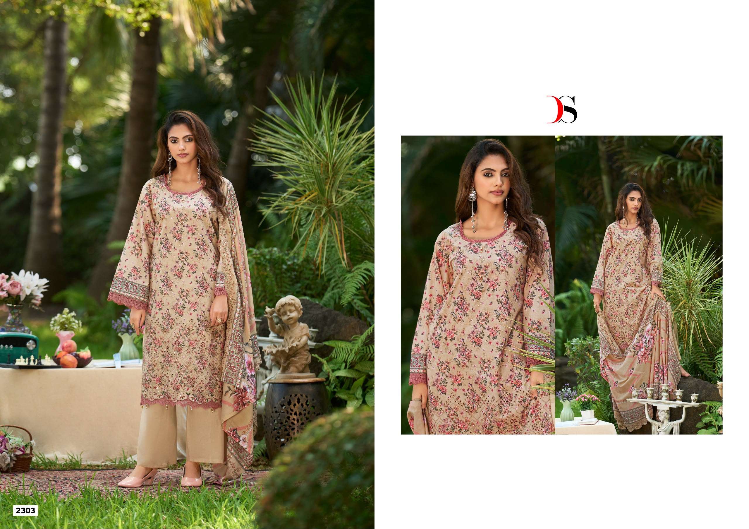 DEEPSY SUITS BIN SAEED LAWN COLLECTION VOL 23 COTTON EMBROIDERED DESIGNER PAKISTANI SUIT