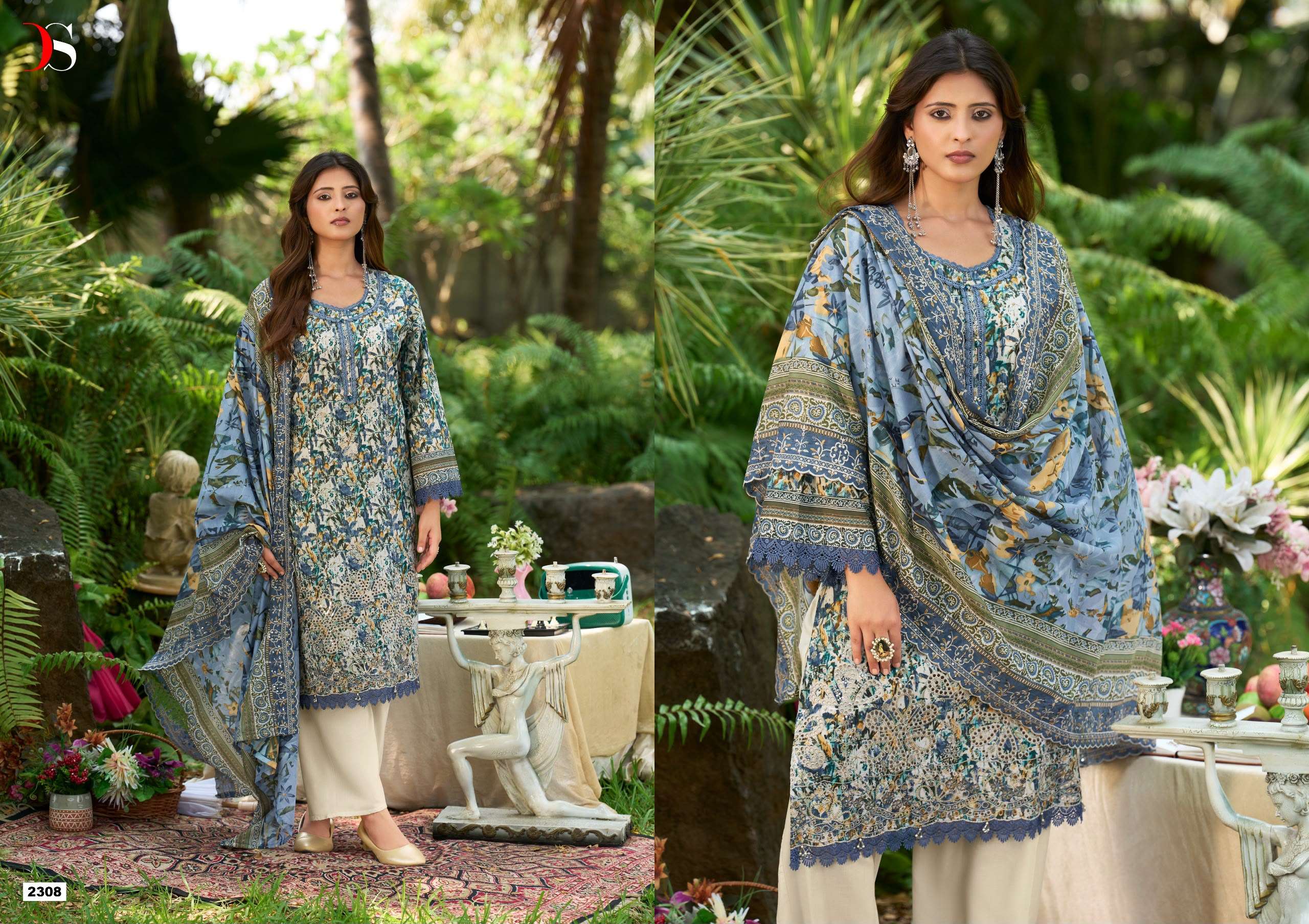 DEEPSY SUITS BIN SAEED LAWN COLLECTION VOL 23 COTTON EMBROIDERED DESIGNER PAKISTANI SUIT