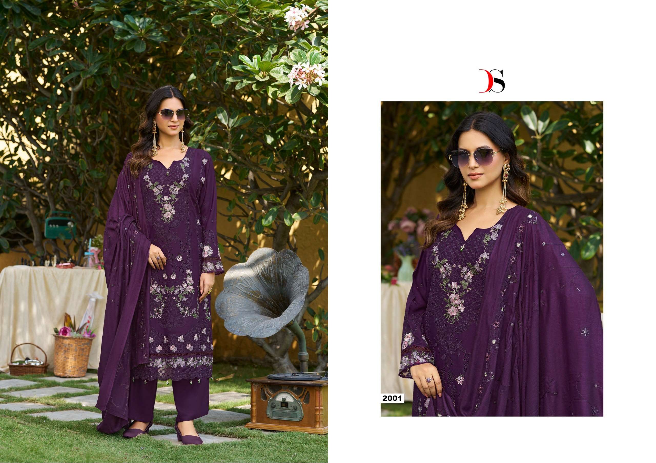 DEEPSY SUITS ELAF PASHMINA VOL 2 VISCOSE PASHMINA HEAVY DESIGNER WORK SUIT 