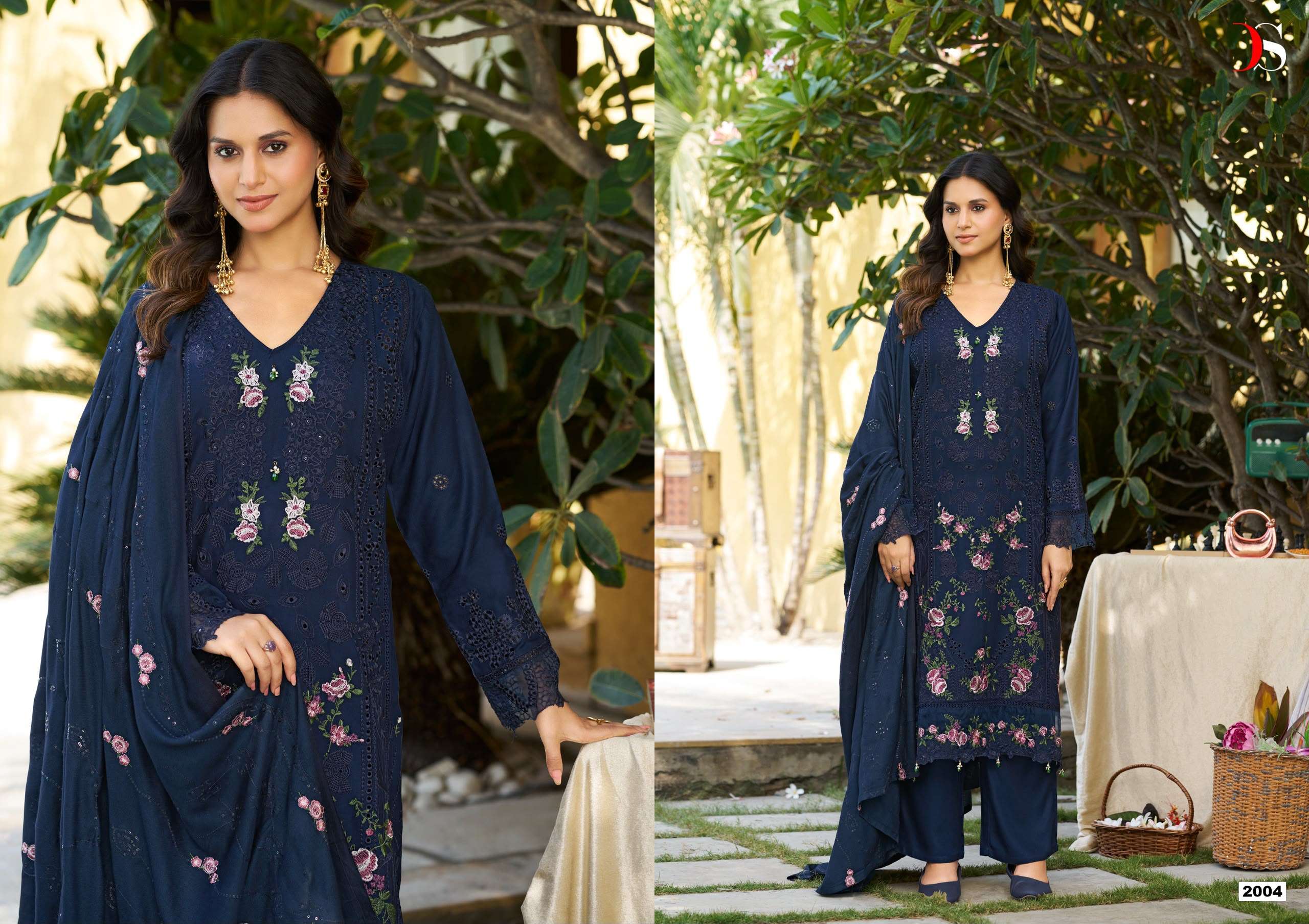 DEEPSY SUITS ELAF PASHMINA VOL 2 VISCOSE PASHMINA HEAVY DESIGNER WORK SUIT 