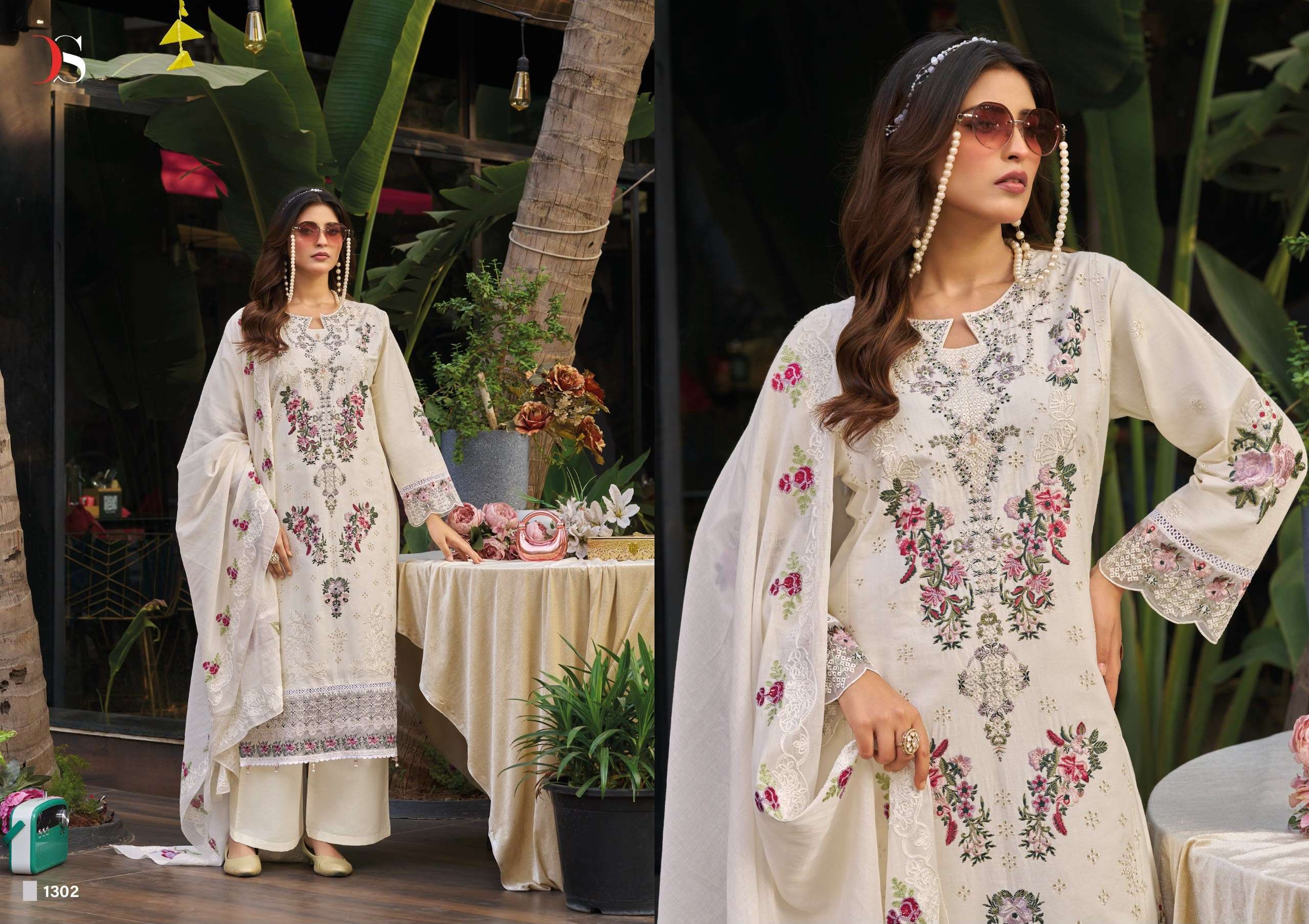 DEEPSY SUITS ELAF PREMIUM LUXURY LAWN COLLECTION VOL 13 COTTON EMBROIDERY DESIGNER WORKED SUIT 