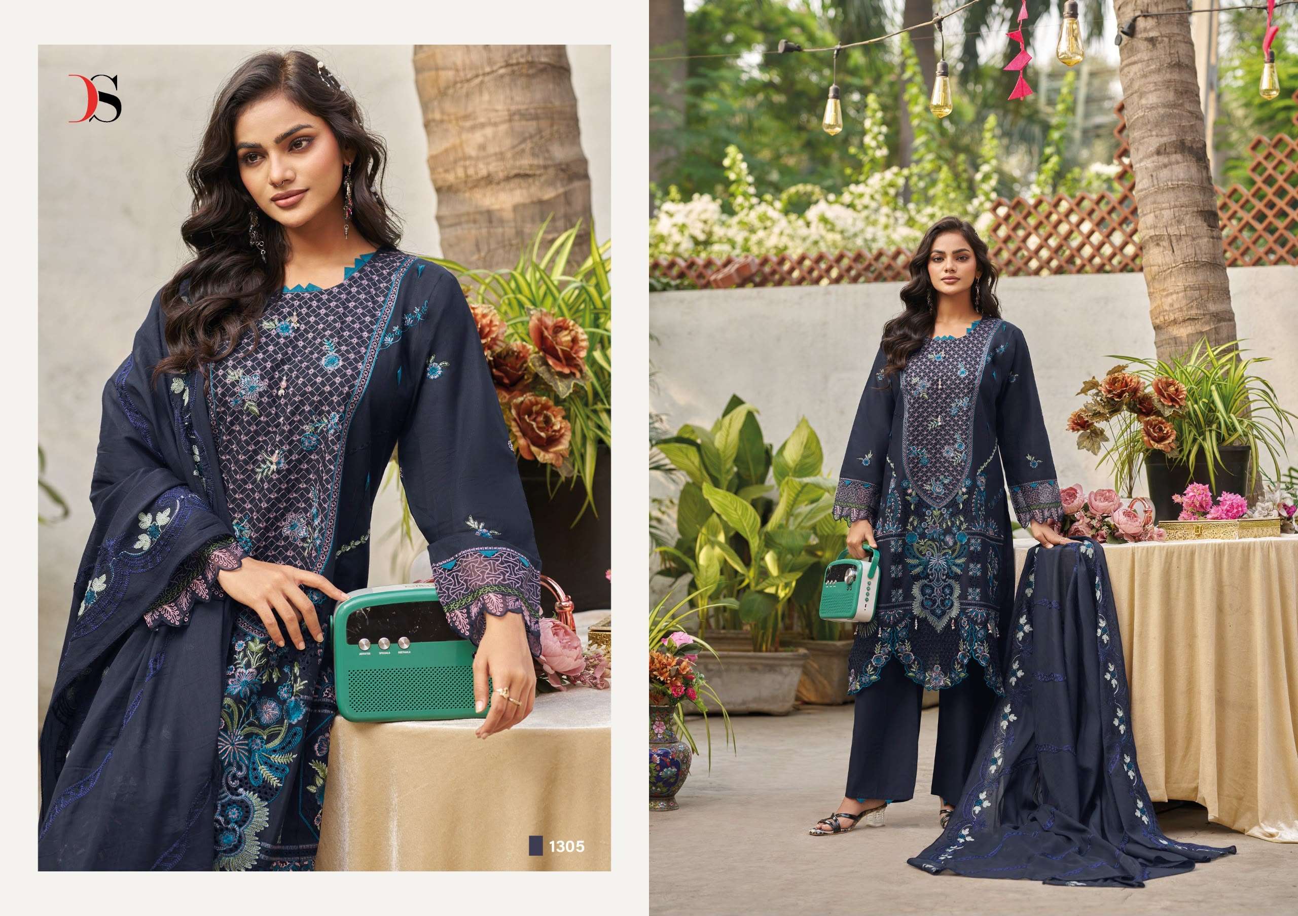 DEEPSY SUITS ELAF PREMIUM LUXURY LAWN COLLECTION VOL 13 COTTON EMBROIDERY DESIGNER WORKED SUIT 