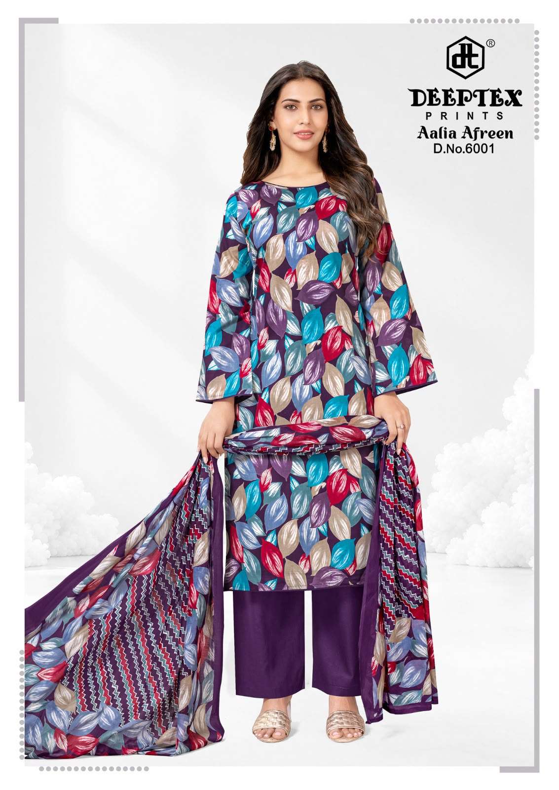 DEEPTEX PRINTS AALIA AFREEN VOL 6 LAWN COTTON DIGITAL PRINTS SALWAR SUIT