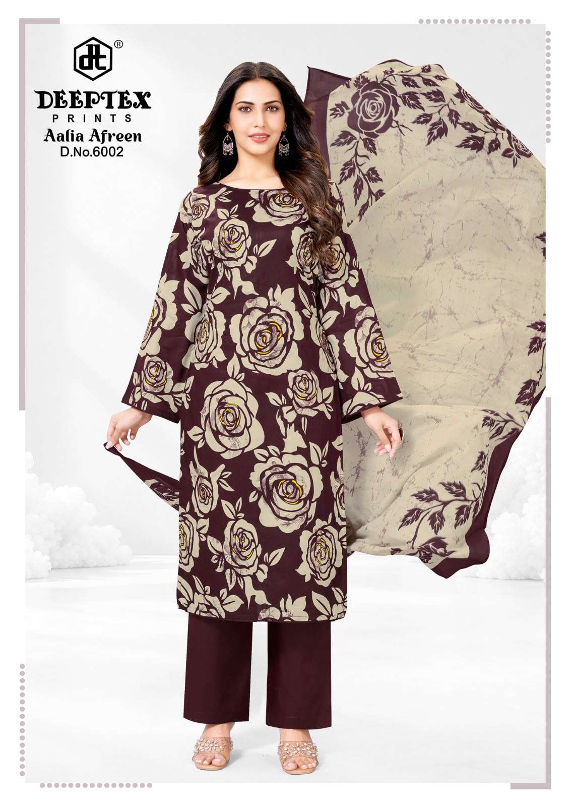 DEEPTEX PRINTS AALIA AFREEN VOL 6 LAWN COTTON DIGITAL PRINTS SALWAR SUIT