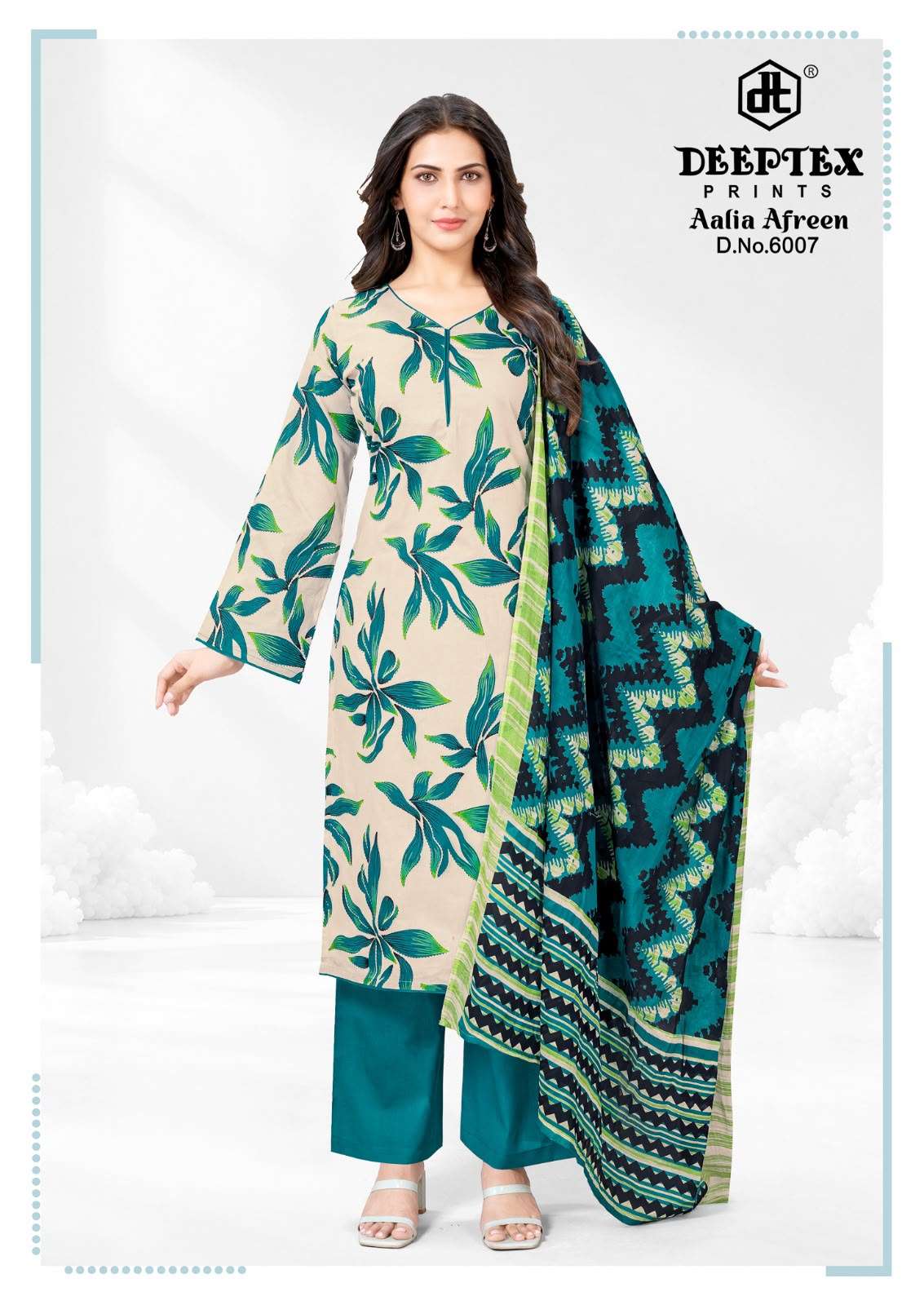 DEEPTEX PRINTS AALIA AFREEN VOL 6 LAWN COTTON DIGITAL PRINTS SALWAR SUIT