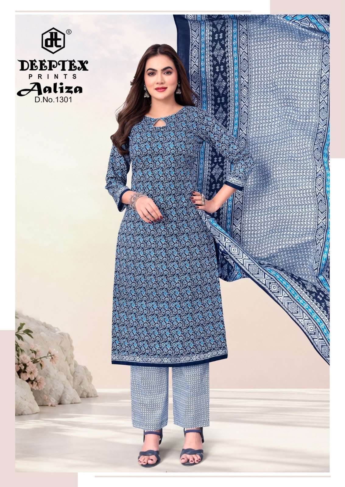 DEEPTEX PRINTS AALIZA VOL 13 COTTON PRINTED SALWAR SUIT