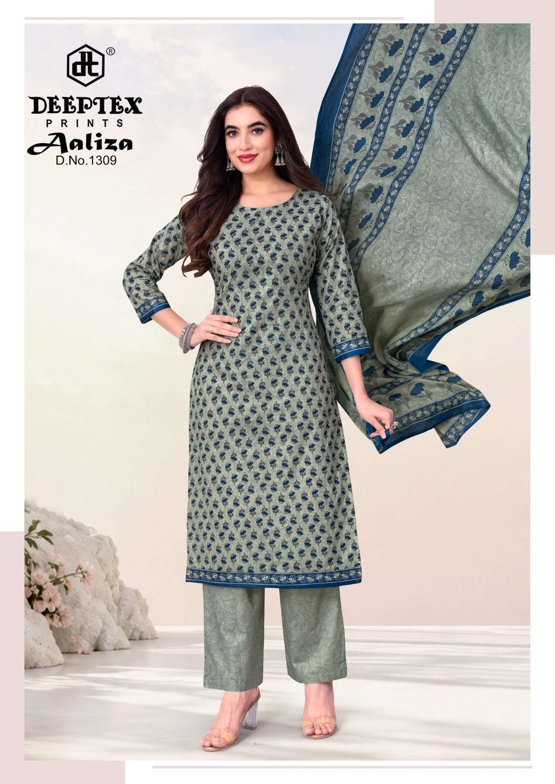 DEEPTEX PRINTS AALIZA VOL 13 COTTON PRINTED SALWAR SUIT