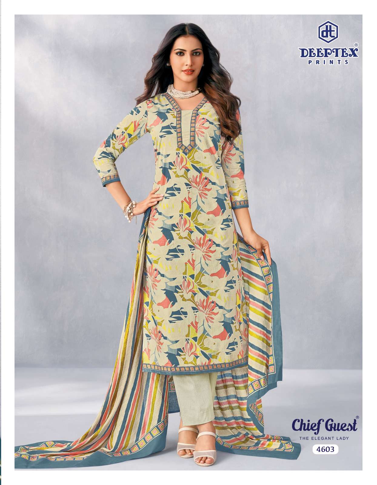DEEPTEX PRINTS CHIEF GUEST VOL 46 COTTON PRINTED LADIES SALWAR SUIT 