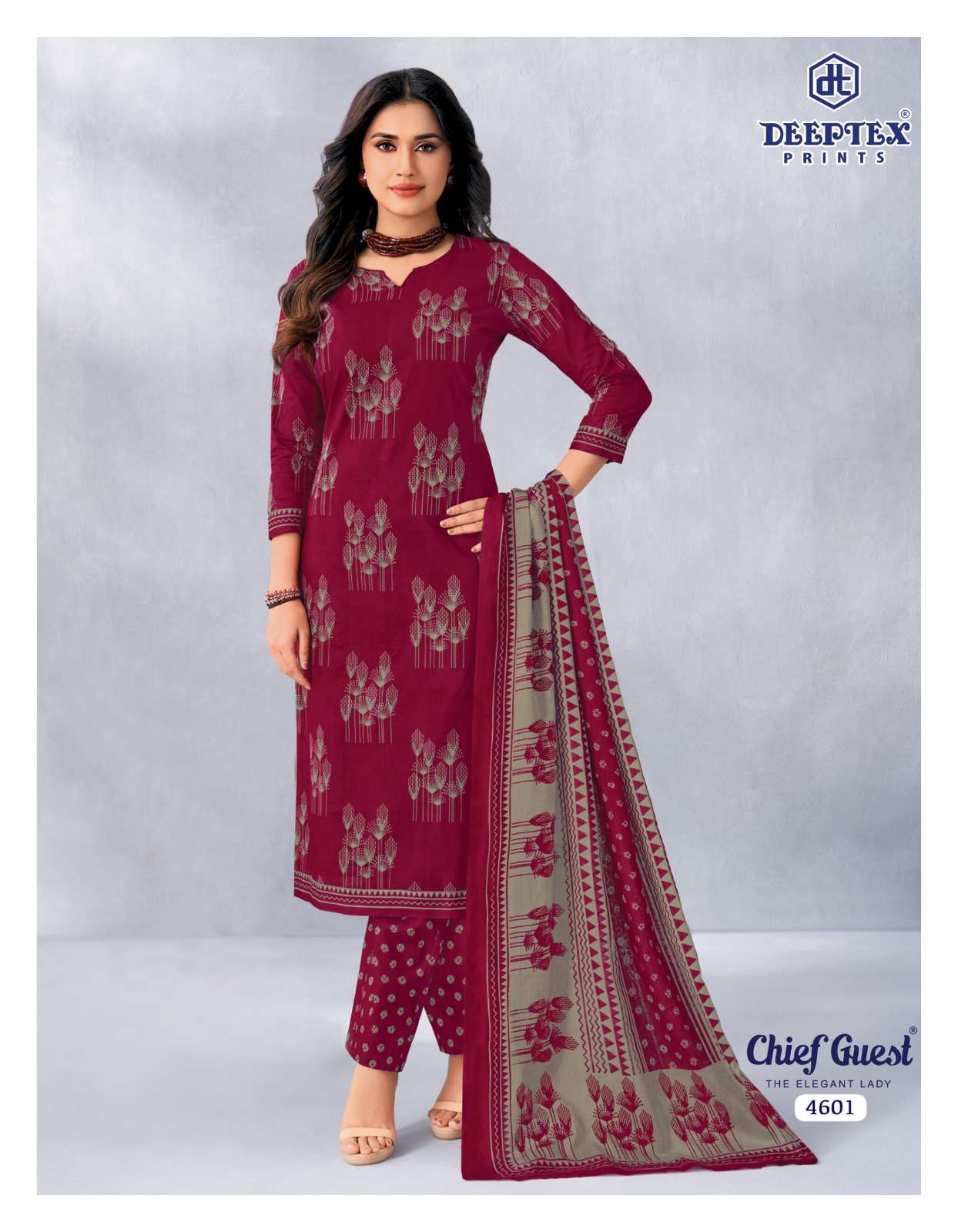 DEEPTEX PRINTS CHIEF GUEST VOL 46 COTTON PRINTED LADIES SALWAR SUIT 