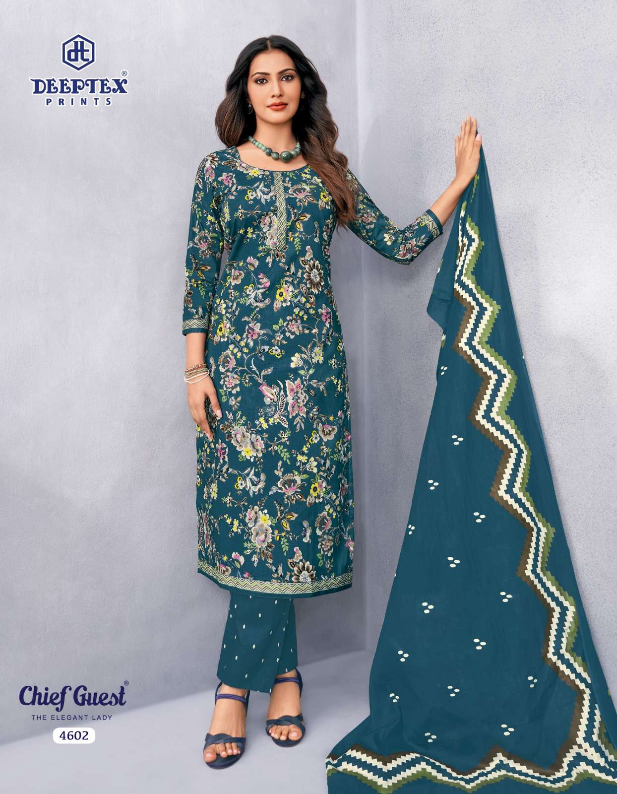 DEEPTEX PRINTS CHIEF GUEST VOL 46 COTTON PRINTED LADIES SALWAR SUIT 