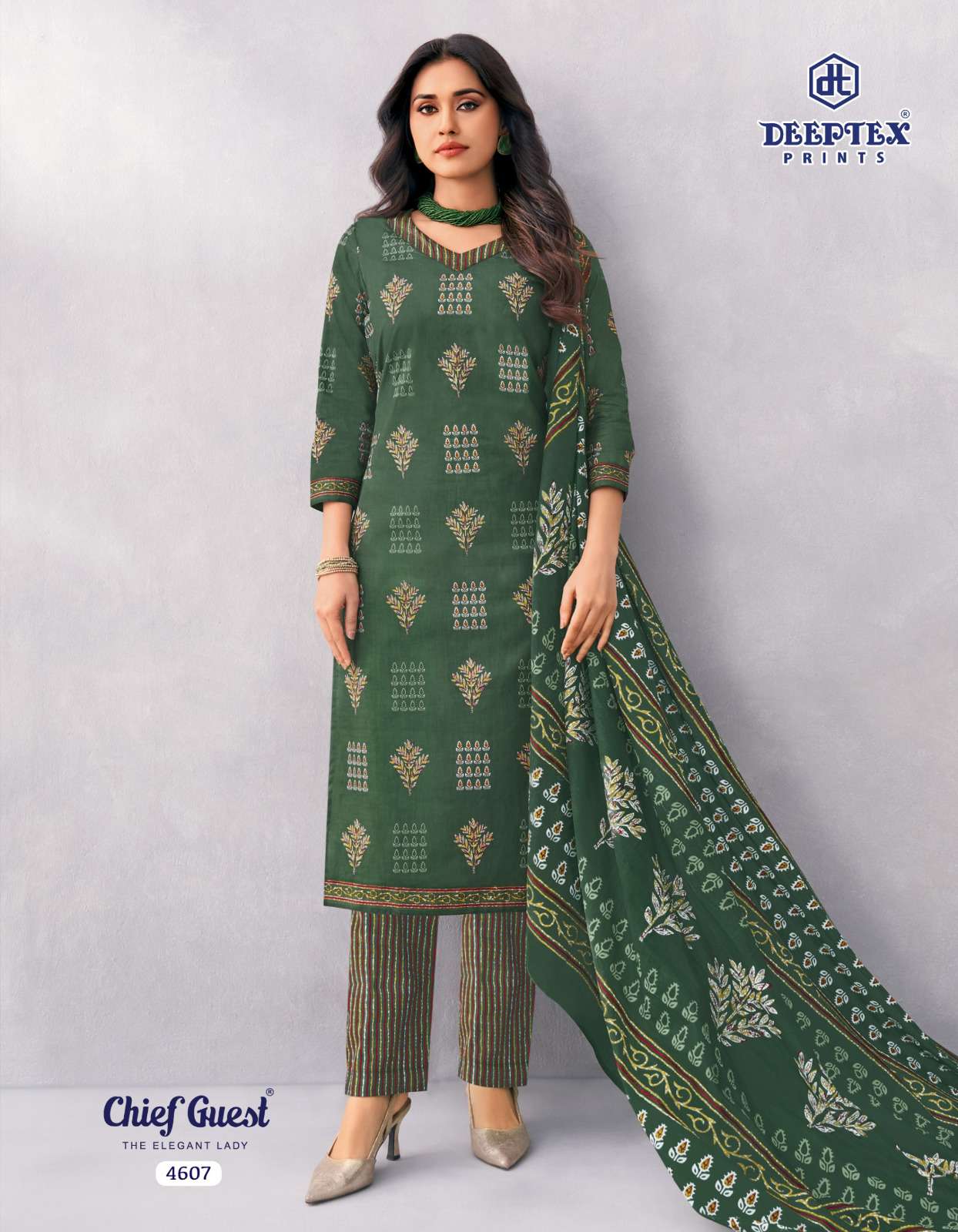 DEEPTEX PRINTS CHIEF GUEST VOL 46 COTTON PRINTED LADIES SALWAR SUIT 