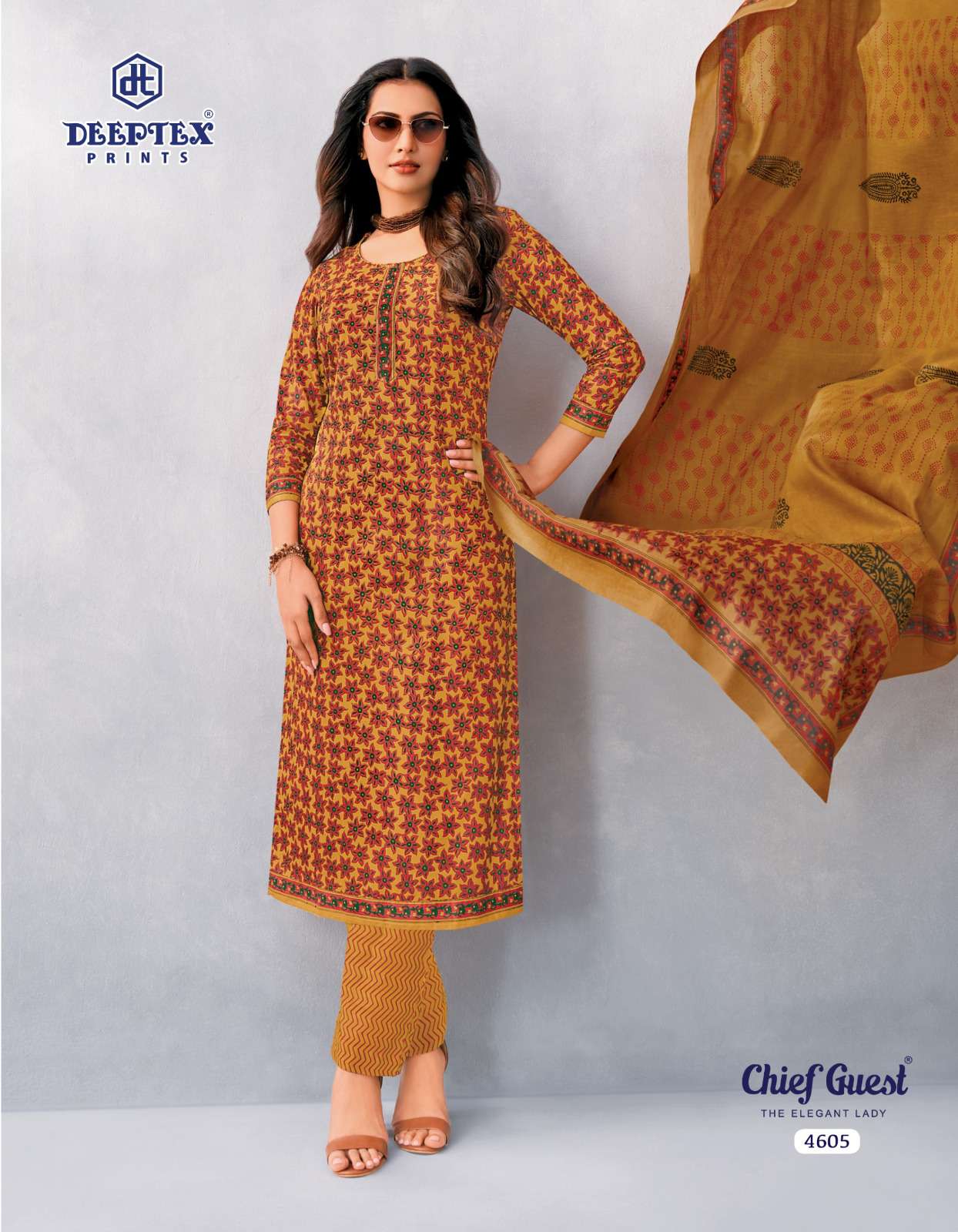 DEEPTEX PRINTS CHIEF GUEST VOL 46 COTTON PRINTED LADIES SALWAR SUIT 