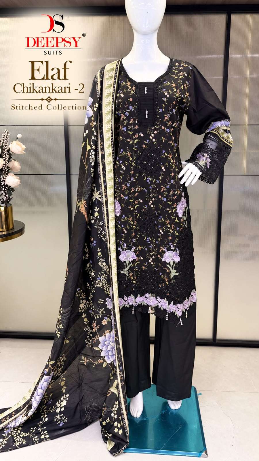 DEEPTEX PRINTS ELAF CHIKANKARI VOL 2 READY MADE COLLECTION 