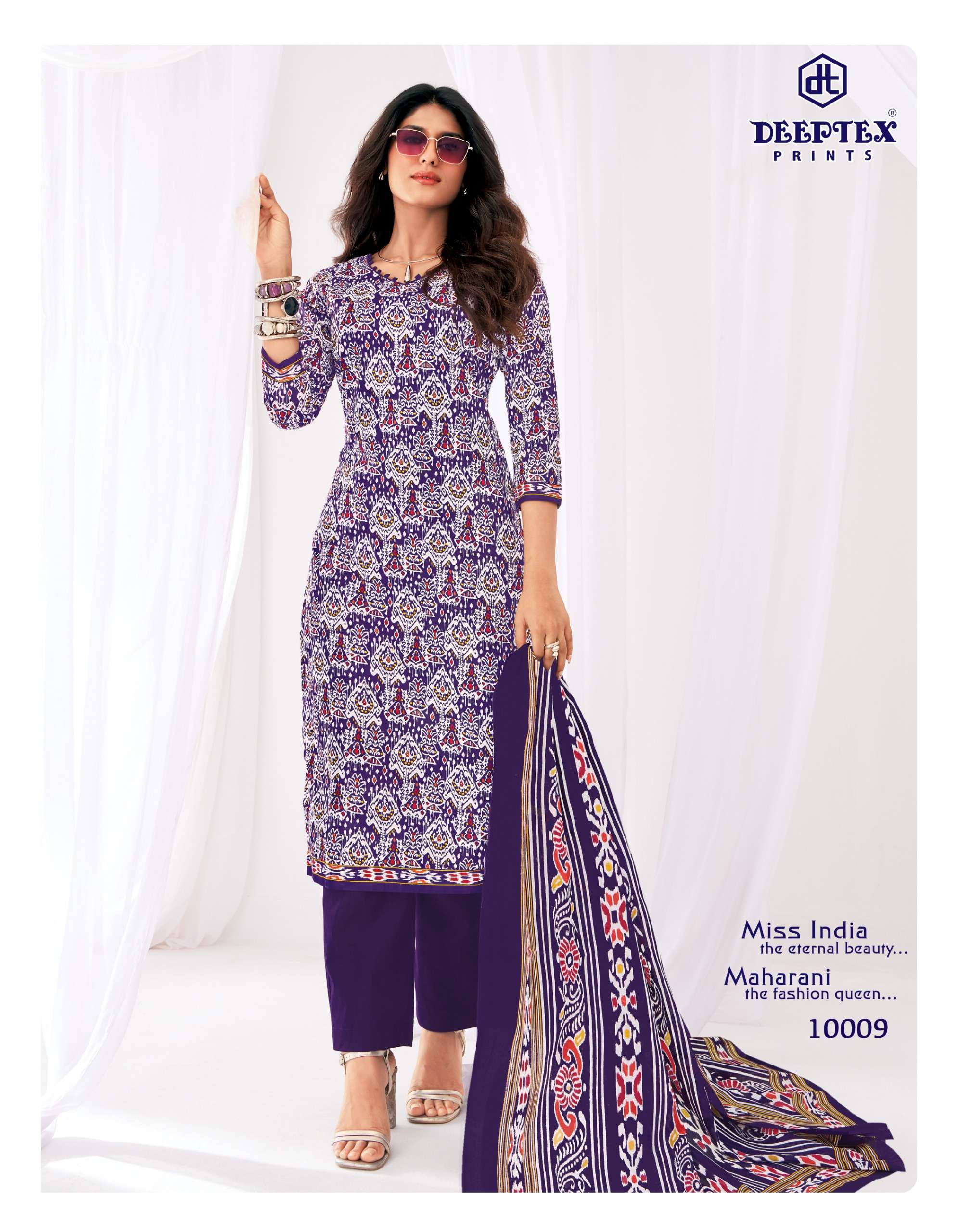DEEPTEX PRINTS MISS INDIA VOL 100 COTTON PRINTED LADIES SALWAR SUIT 