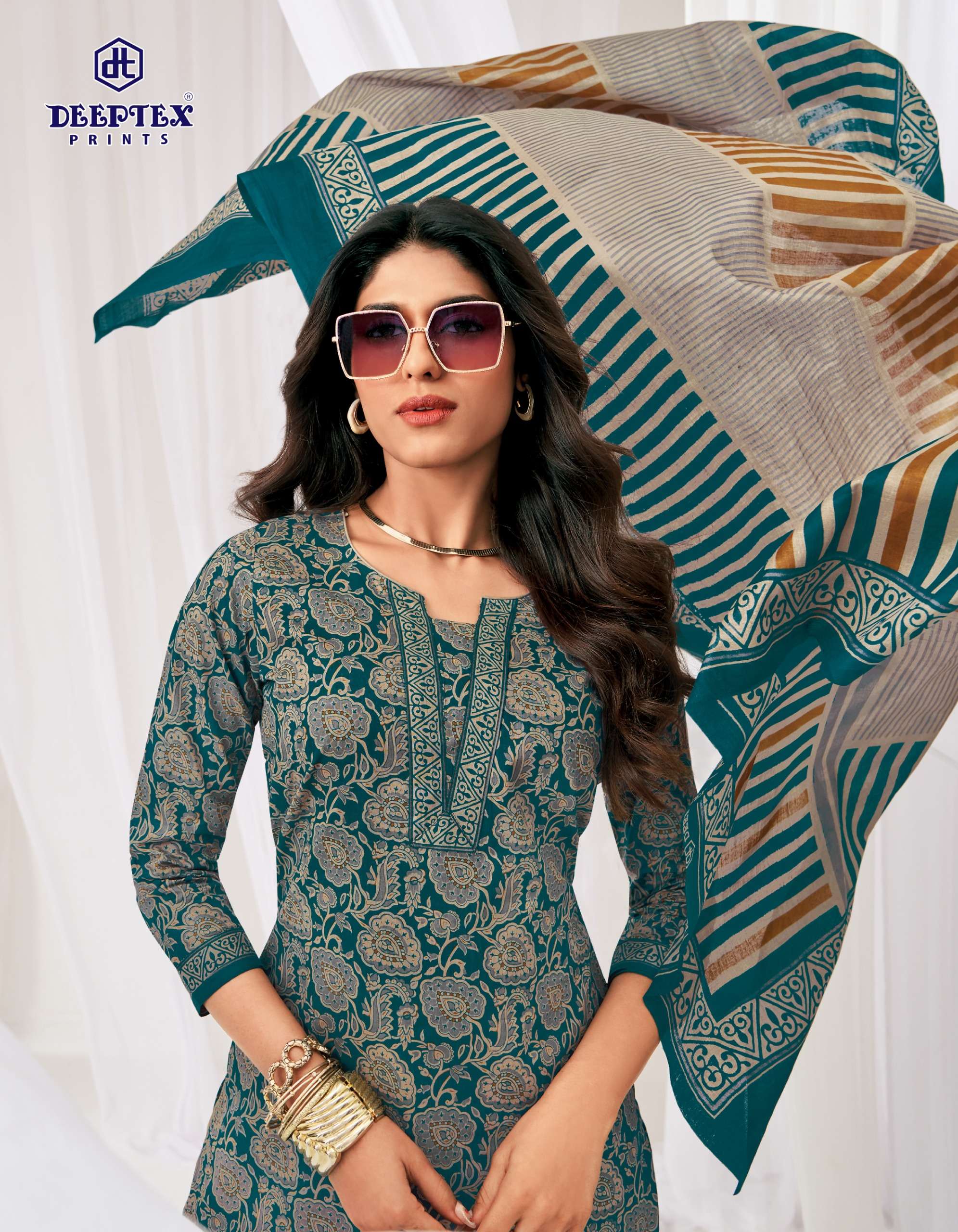 DEEPTEX PRINTS MISS INDIA VOL 100 COTTON PRINTED LADIES SALWAR SUIT 
