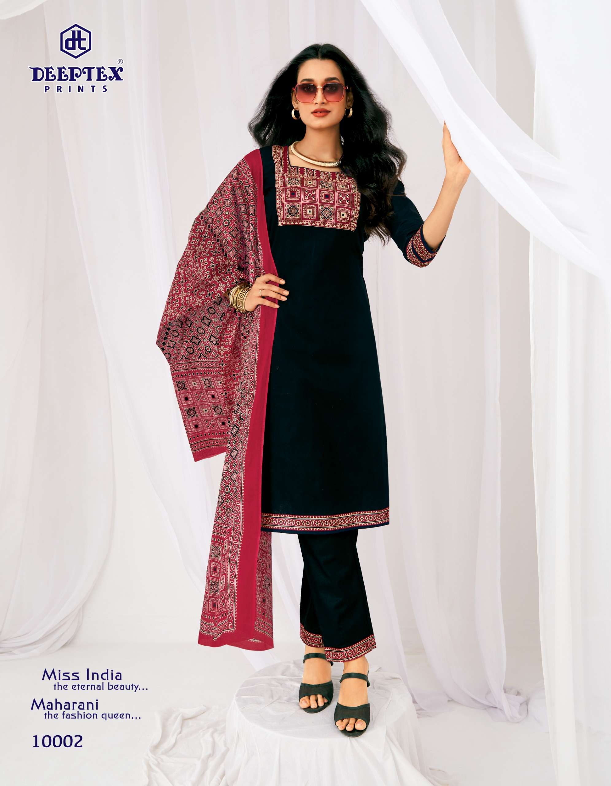 DEEPTEX PRINTS MISS INDIA VOL 100 COTTON PRINTED LADIES SALWAR SUIT 