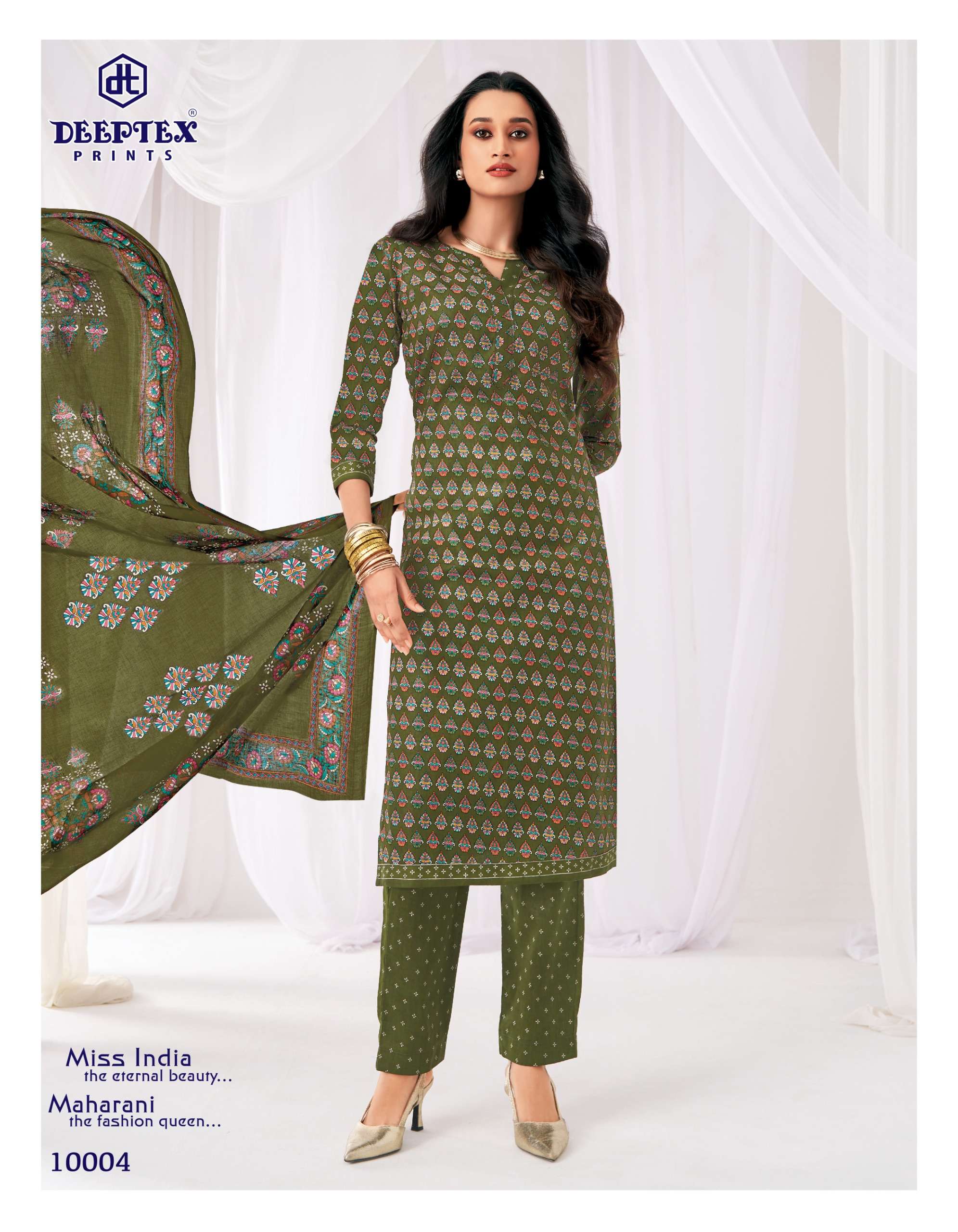DEEPTEX PRINTS MISS INDIA VOL 100 COTTON PRINTED LADIES SALWAR SUIT 