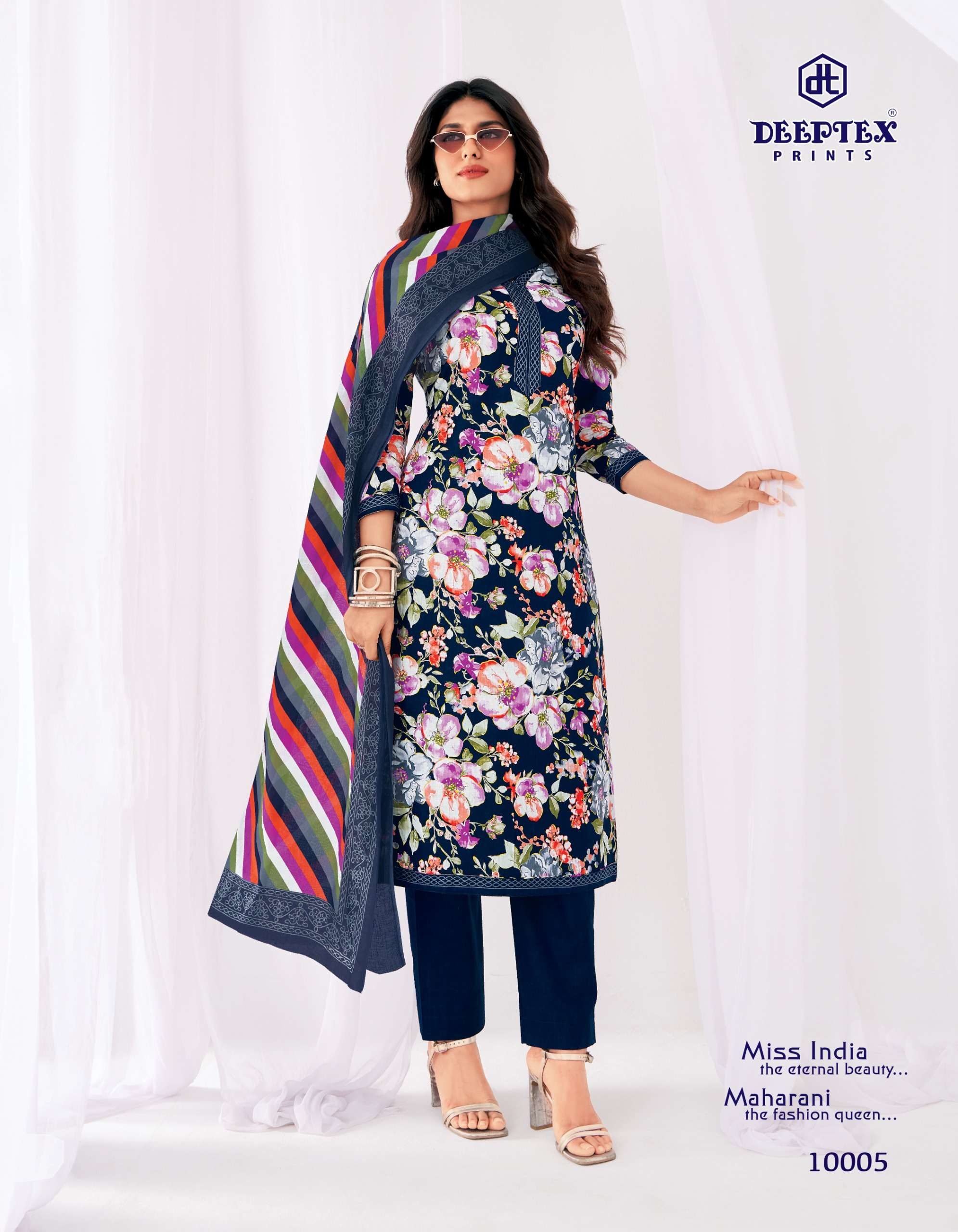 DEEPTEX PRINTS MISS INDIA VOL 100 COTTON PRINTED LADIES SALWAR SUIT 