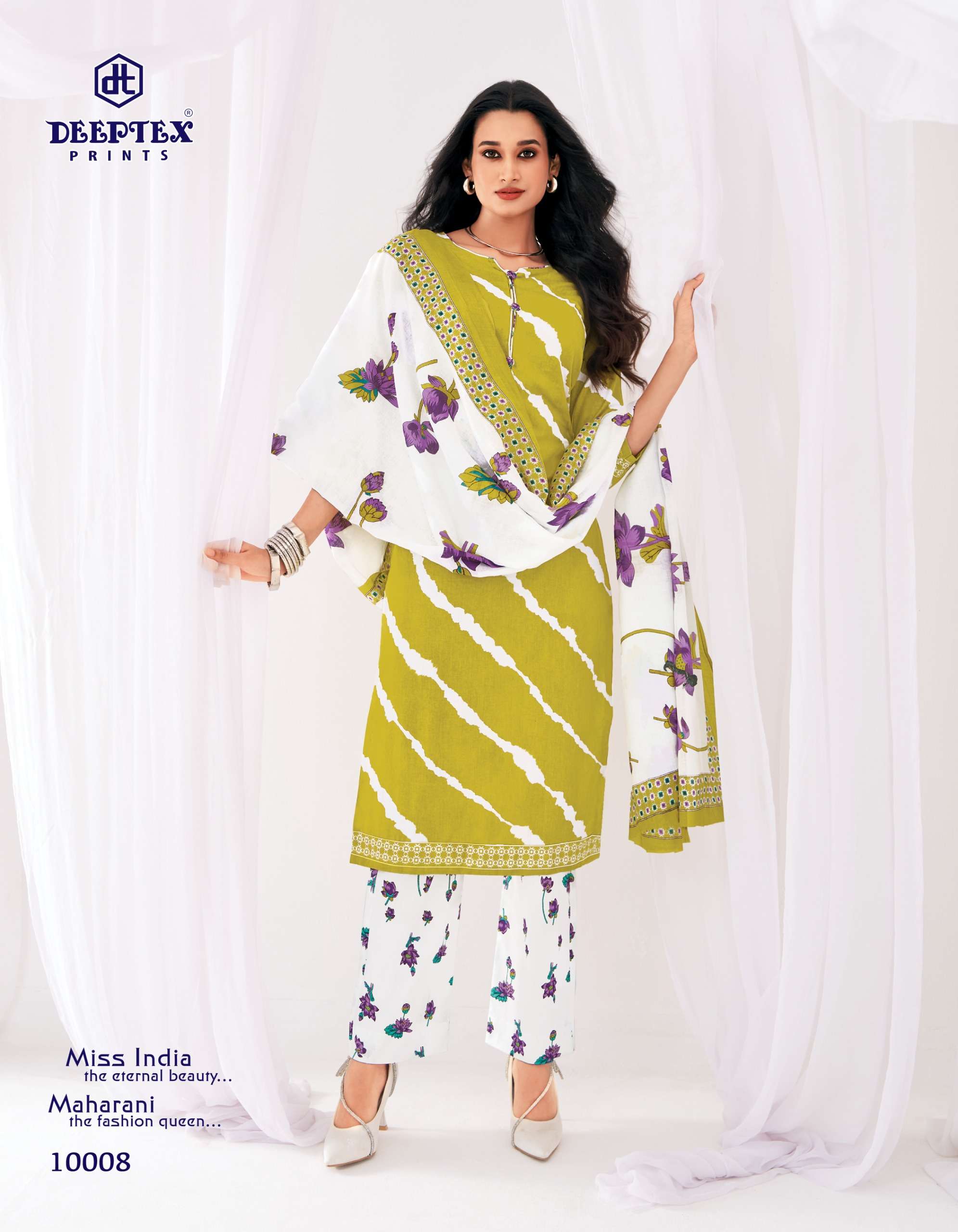 DEEPTEX PRINTS MISS INDIA VOL 100 COTTON PRINTED LADIES SALWAR SUIT 