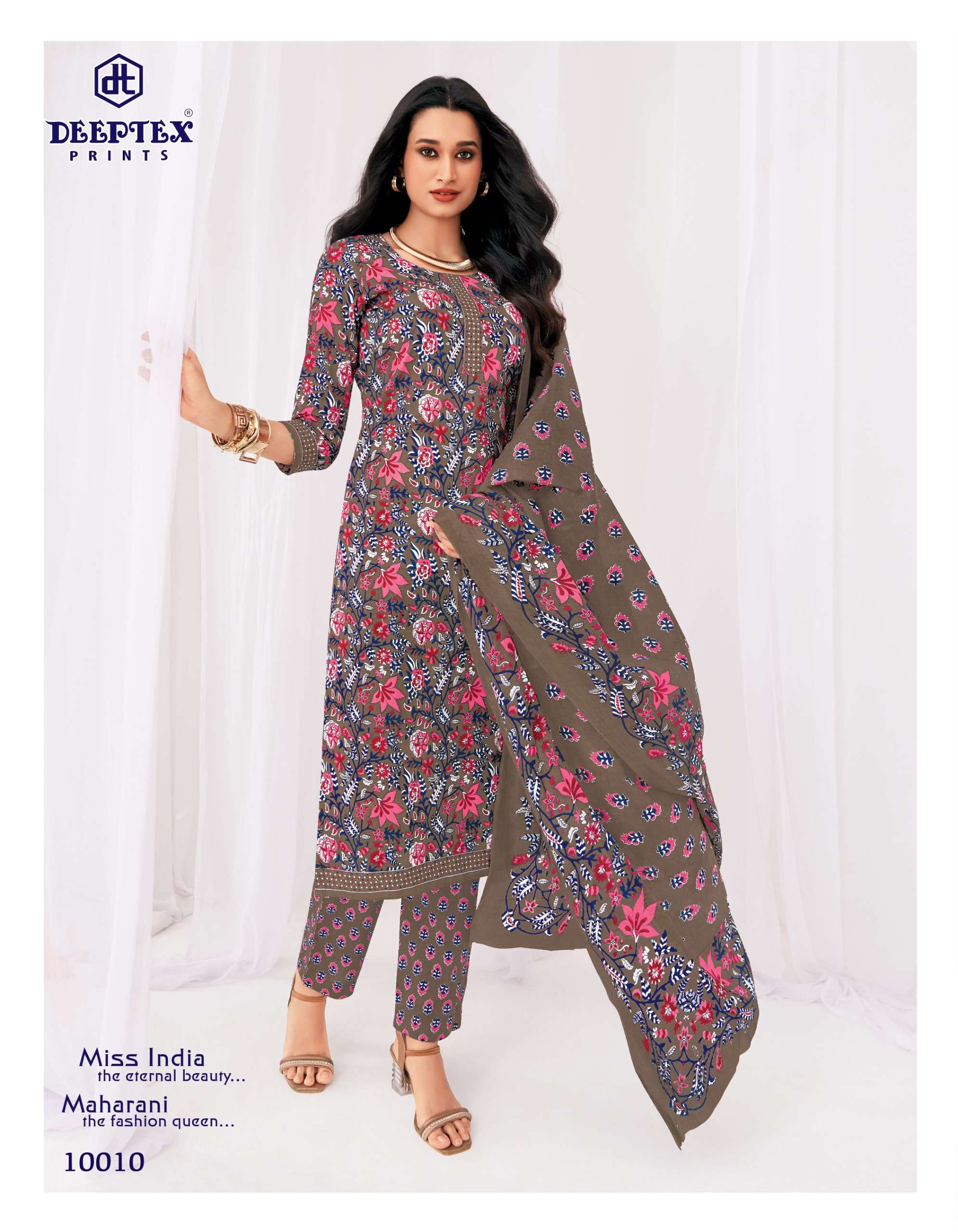DEEPTEX PRINTS MISS INDIA VOL 100 COTTON PRINTED LADIES SALWAR SUIT 