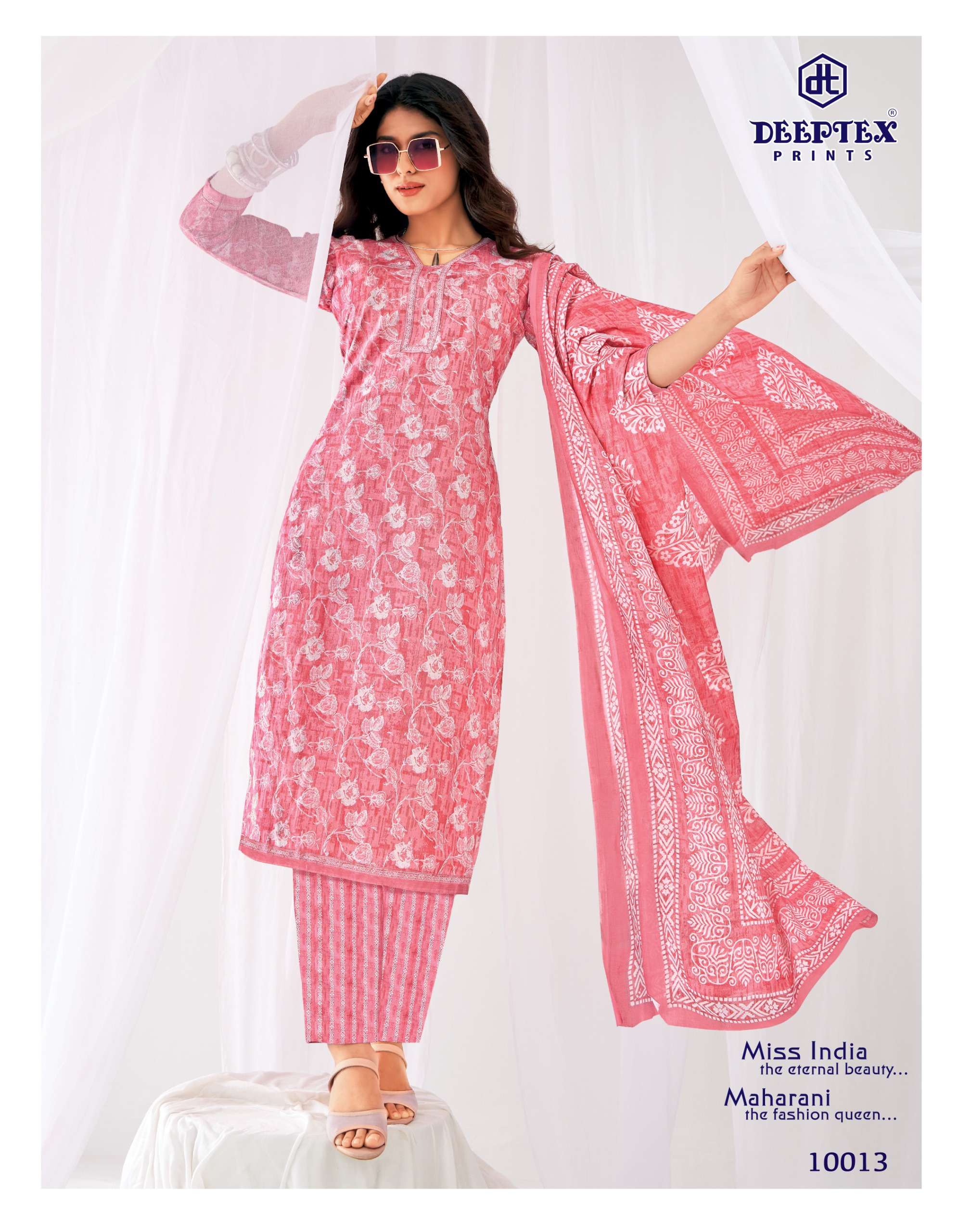 DEEPTEX PRINTS MISS INDIA VOL 100 COTTON PRINTED LADIES SALWAR SUIT 
