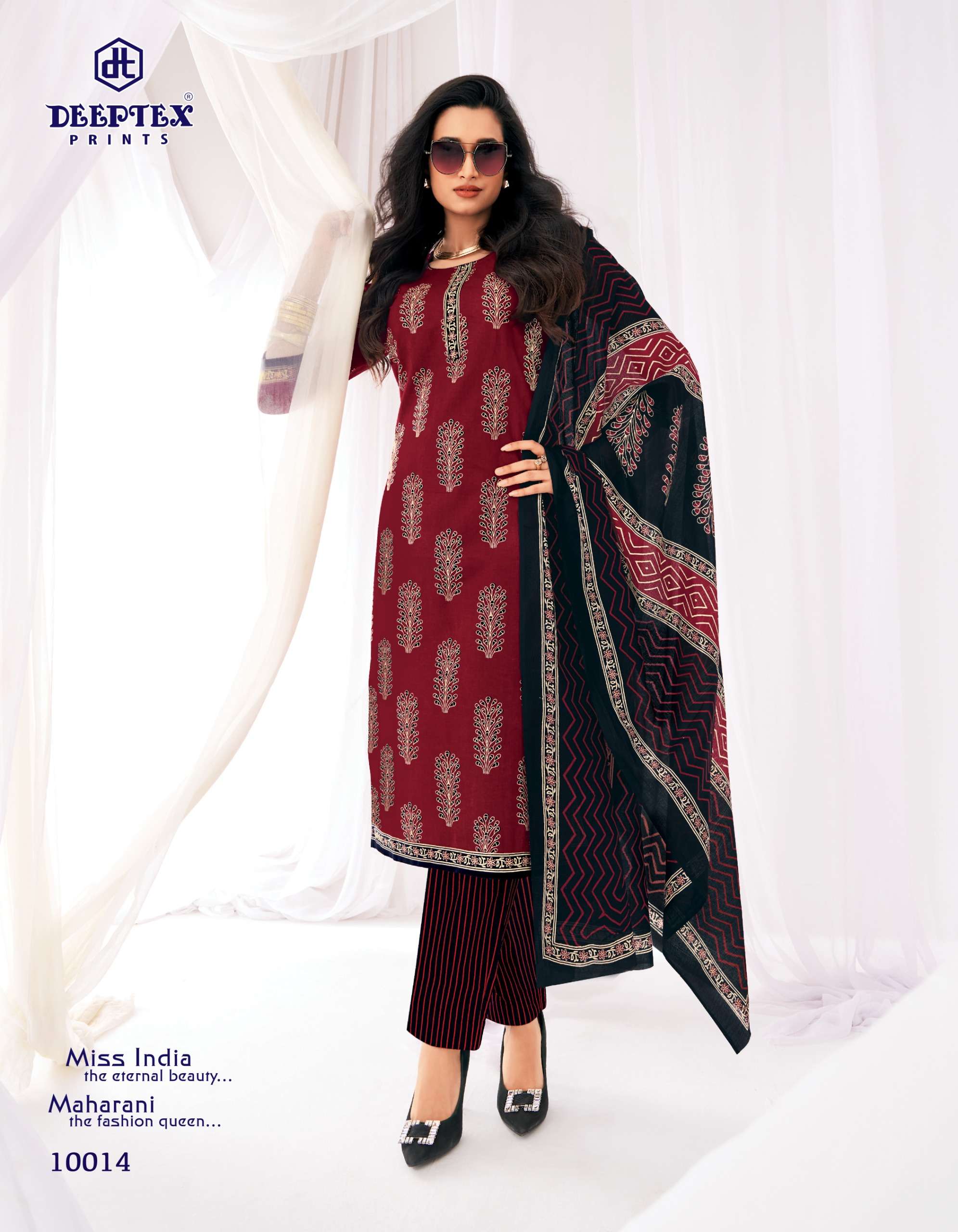 DEEPTEX PRINTS MISS INDIA VOL 100 COTTON PRINTED LADIES SALWAR SUIT 