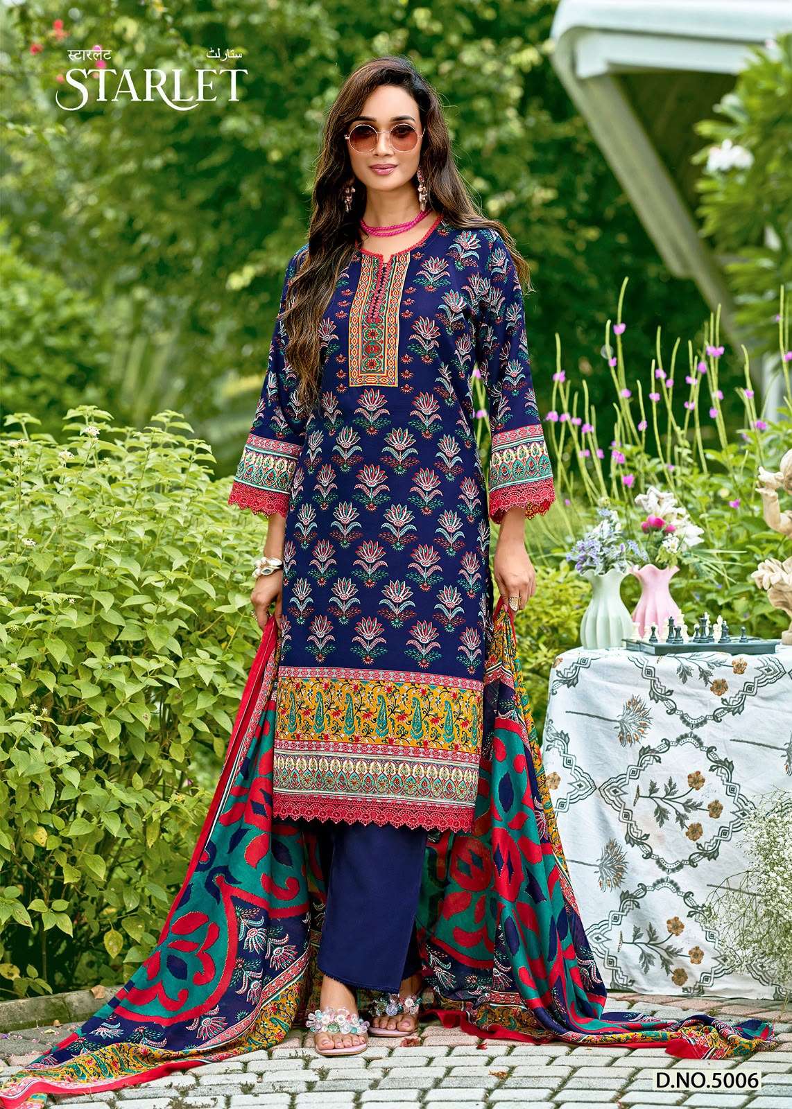 FALAK INTERNATIONAL STARLET  VOL 5 COTTON DIGITAL STYLE PRINT SALWAR SUIT