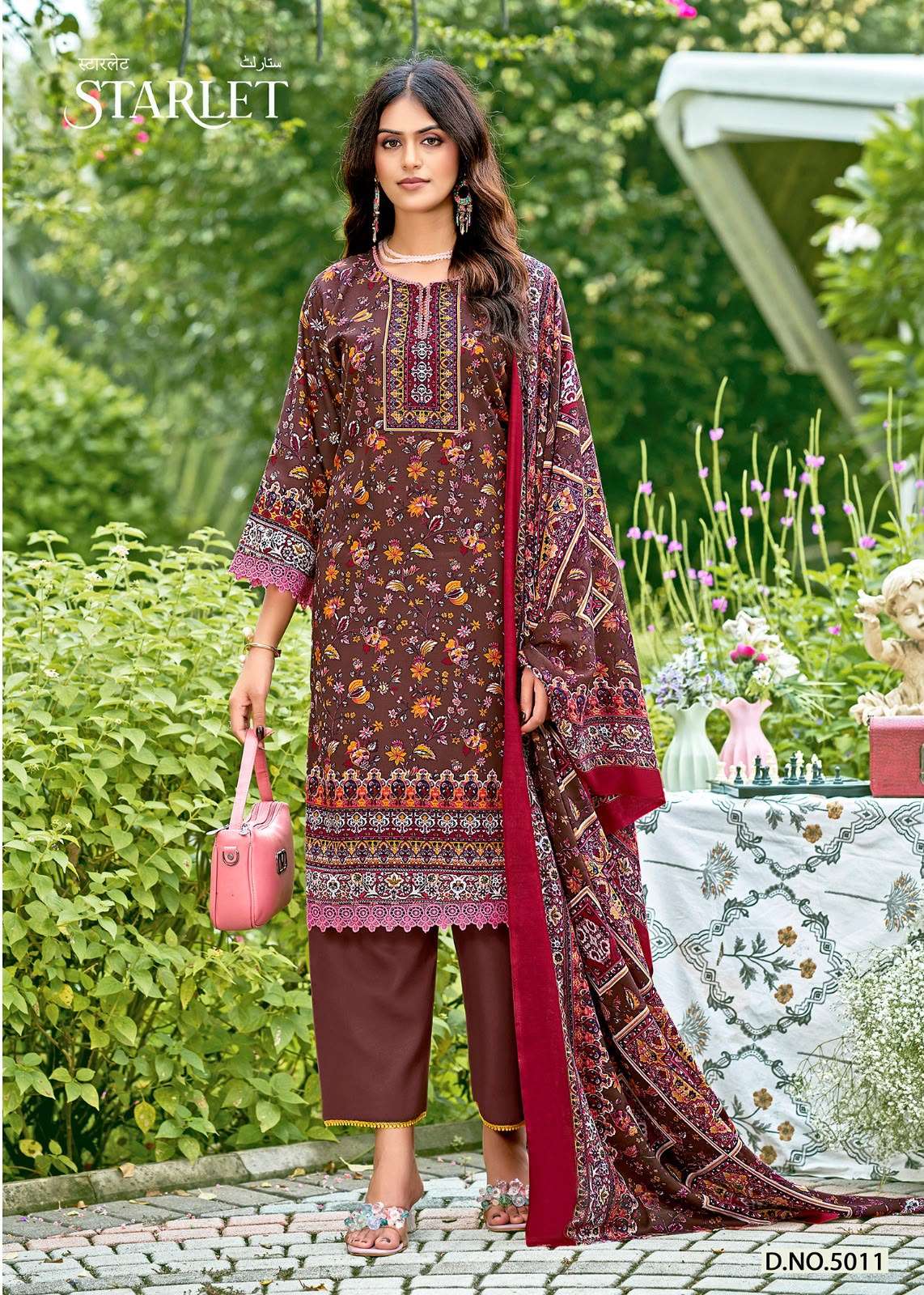 FALAK INTERNATIONAL STARLET  VOL 5 COTTON DIGITAL STYLE PRINT SALWAR SUIT