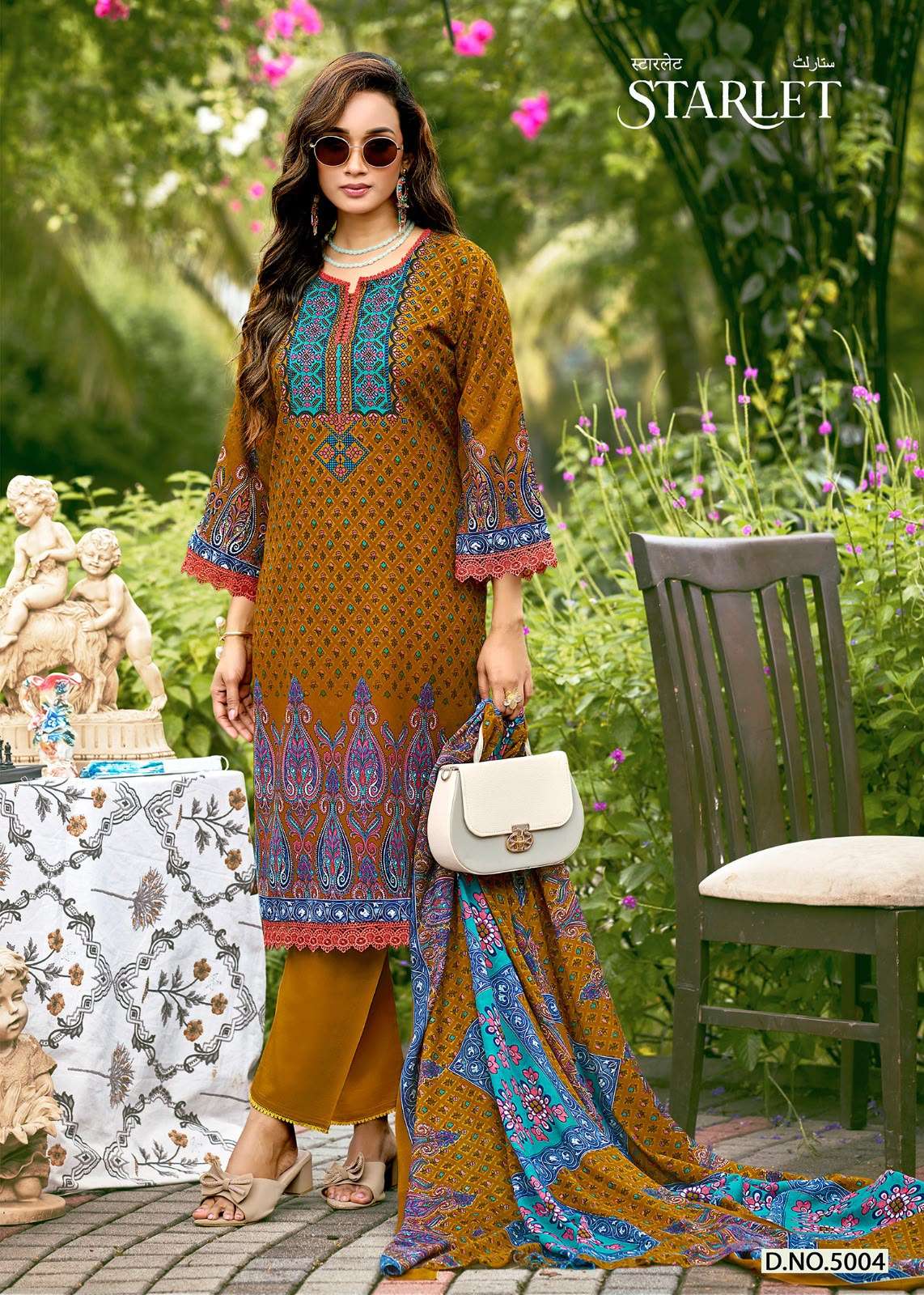FALAK INTERNATIONAL STARLET  VOL 5 COTTON DIGITAL STYLE PRINT SALWAR SUIT