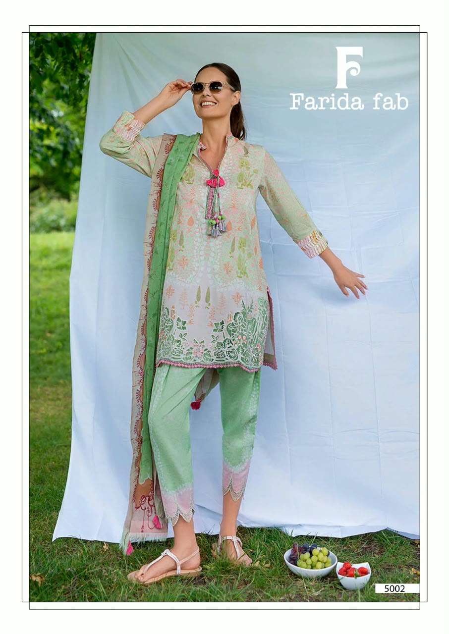 FARIDA FAB AMARA HEAVY COTTON LUXURY COLLECTION VOL 5 COTTON DIGITAL PRINT SALWAR SUIT 