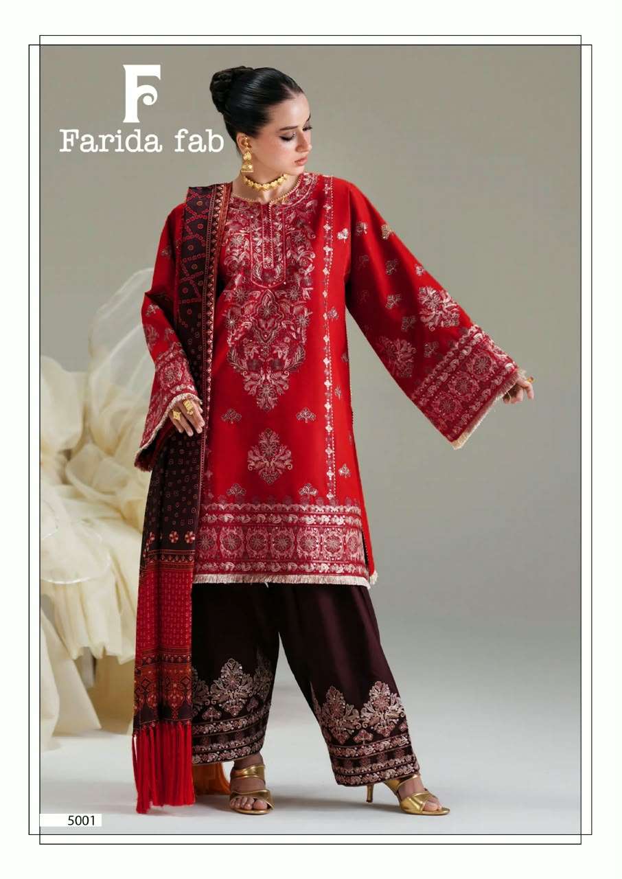 FARIDA FAB AMARA HEAVY COTTON LUXURY COLLECTION VOL 5 COTTON DIGITAL PRINT SALWAR SUIT 
