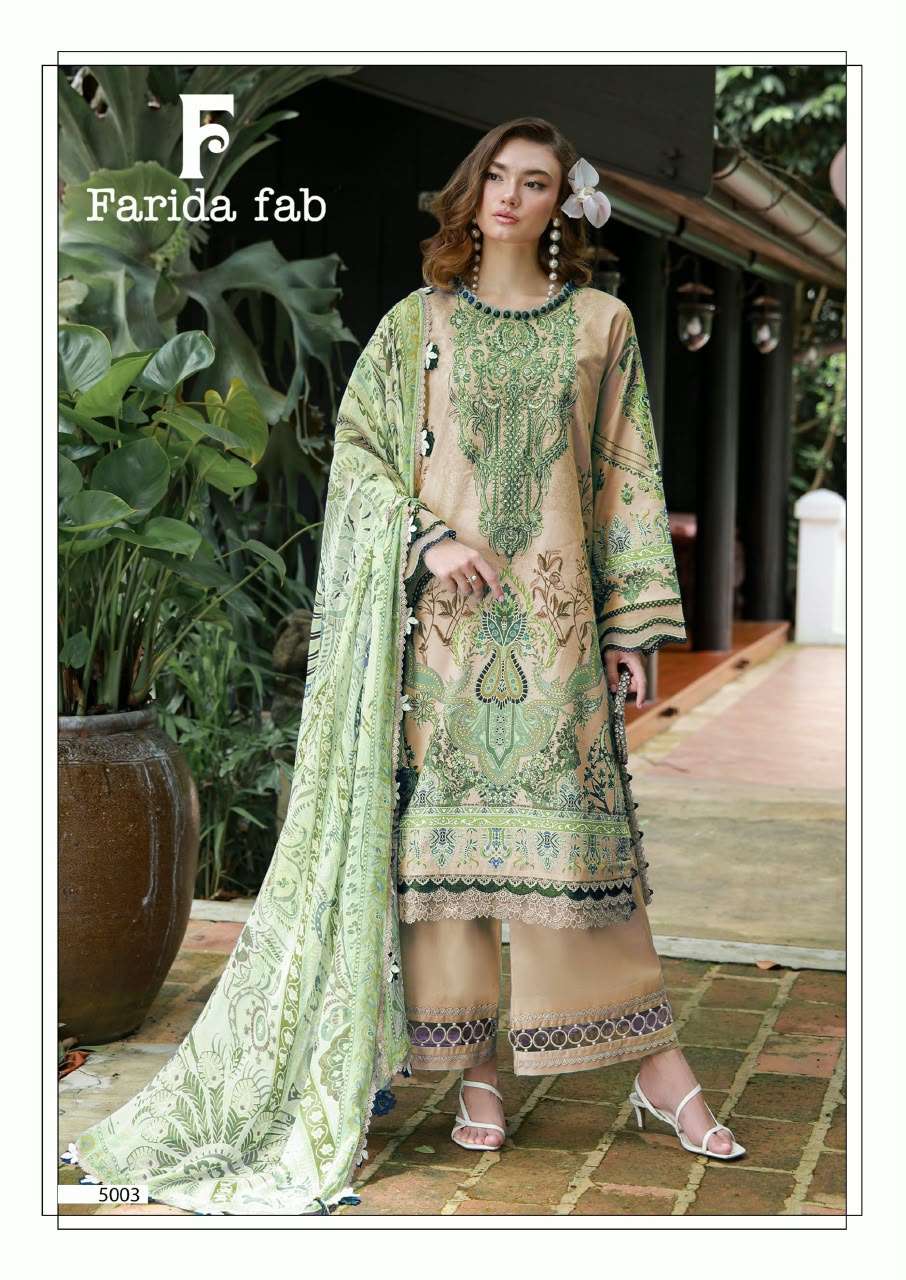 FARIDA FAB AMARA HEAVY COTTON LUXURY COLLECTION VOL 5 COTTON DIGITAL PRINT SALWAR SUIT 