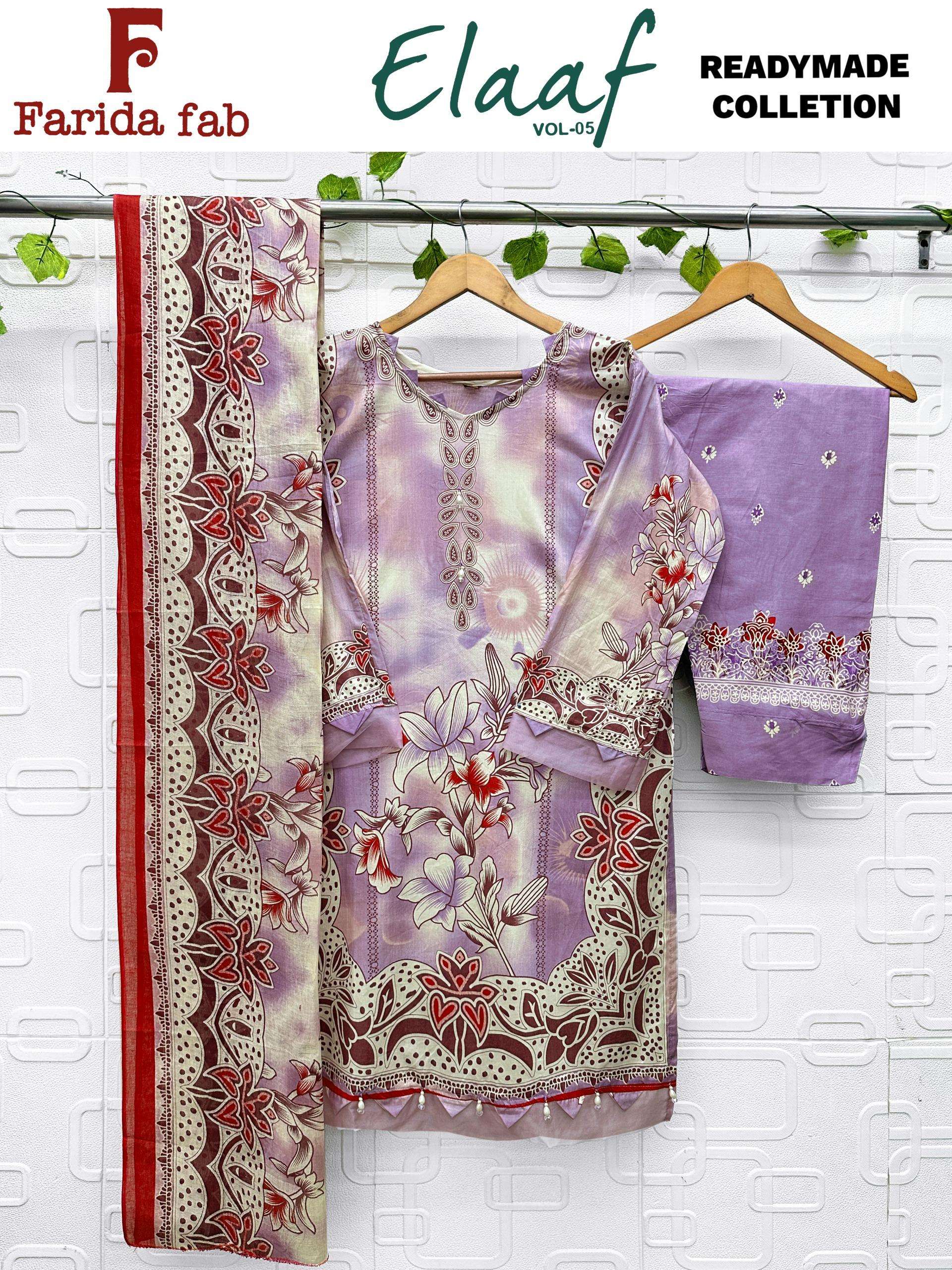 FARIDA FAB ELAAF VOL 5 READY MADE COLLECTION 