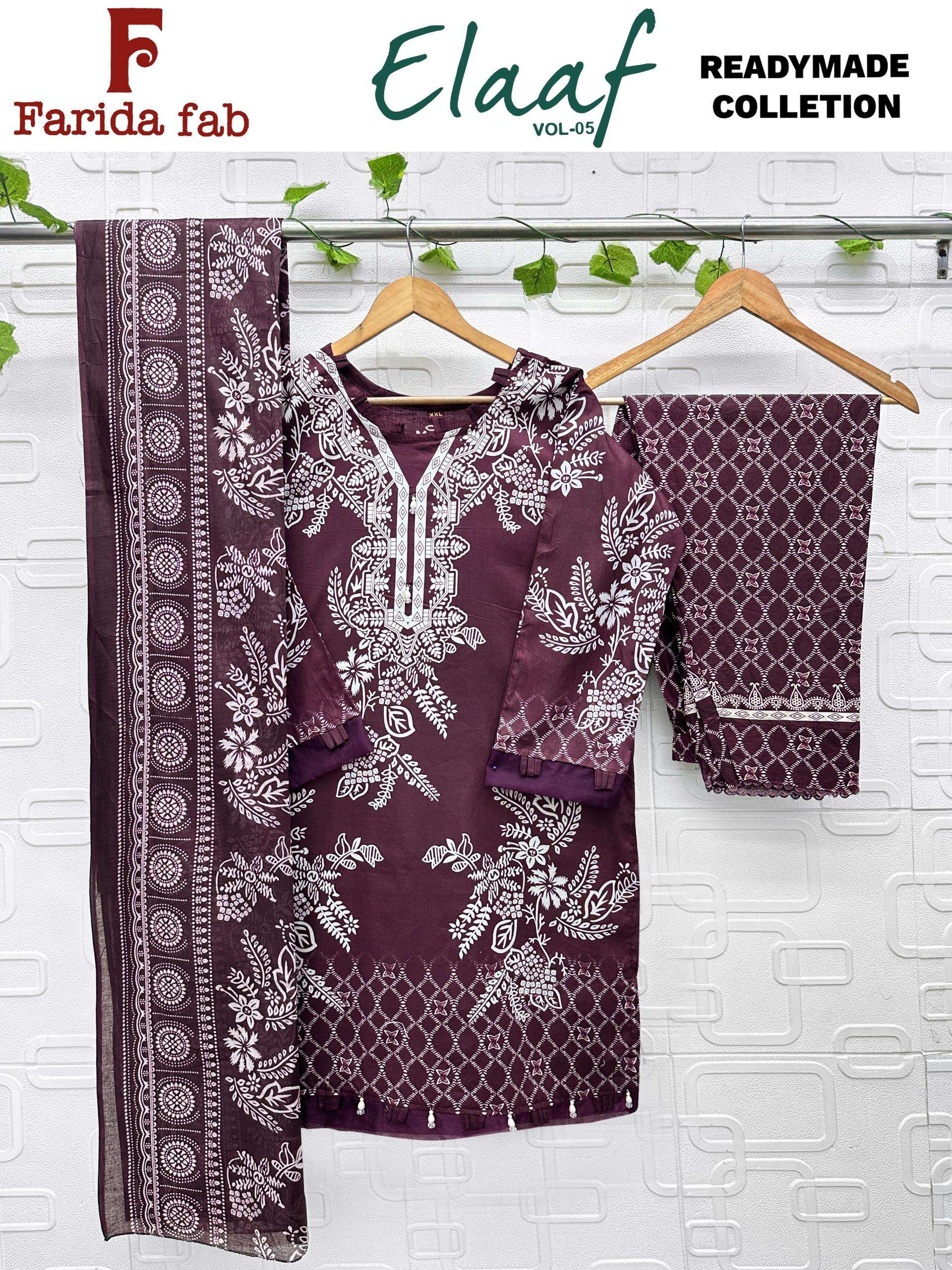 FARIDA FAB ELAAF VOL 5 READY MADE COLLECTION 