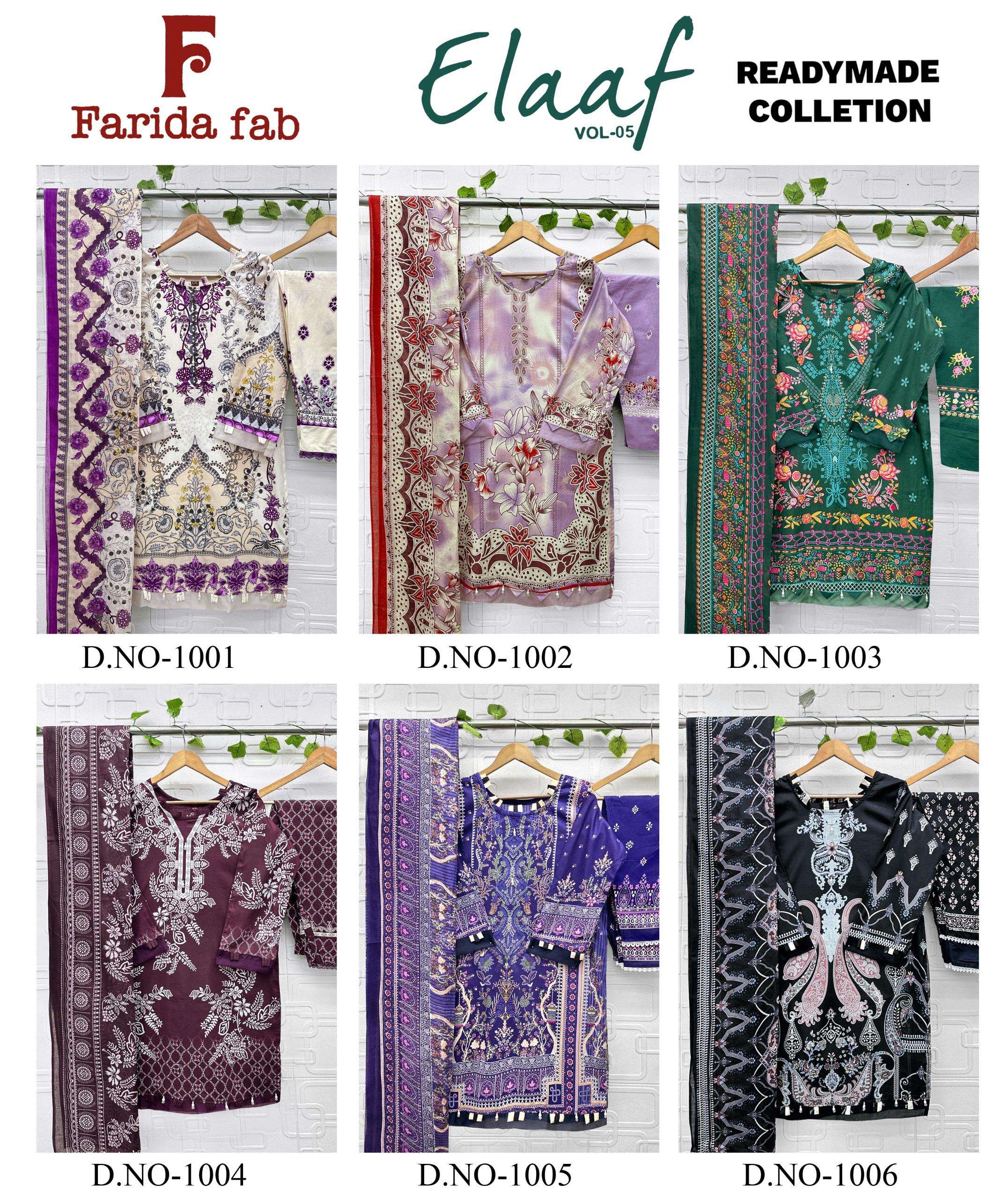 FARIDA FAB ELAAF VOL 5 READY MADE COLLECTION 