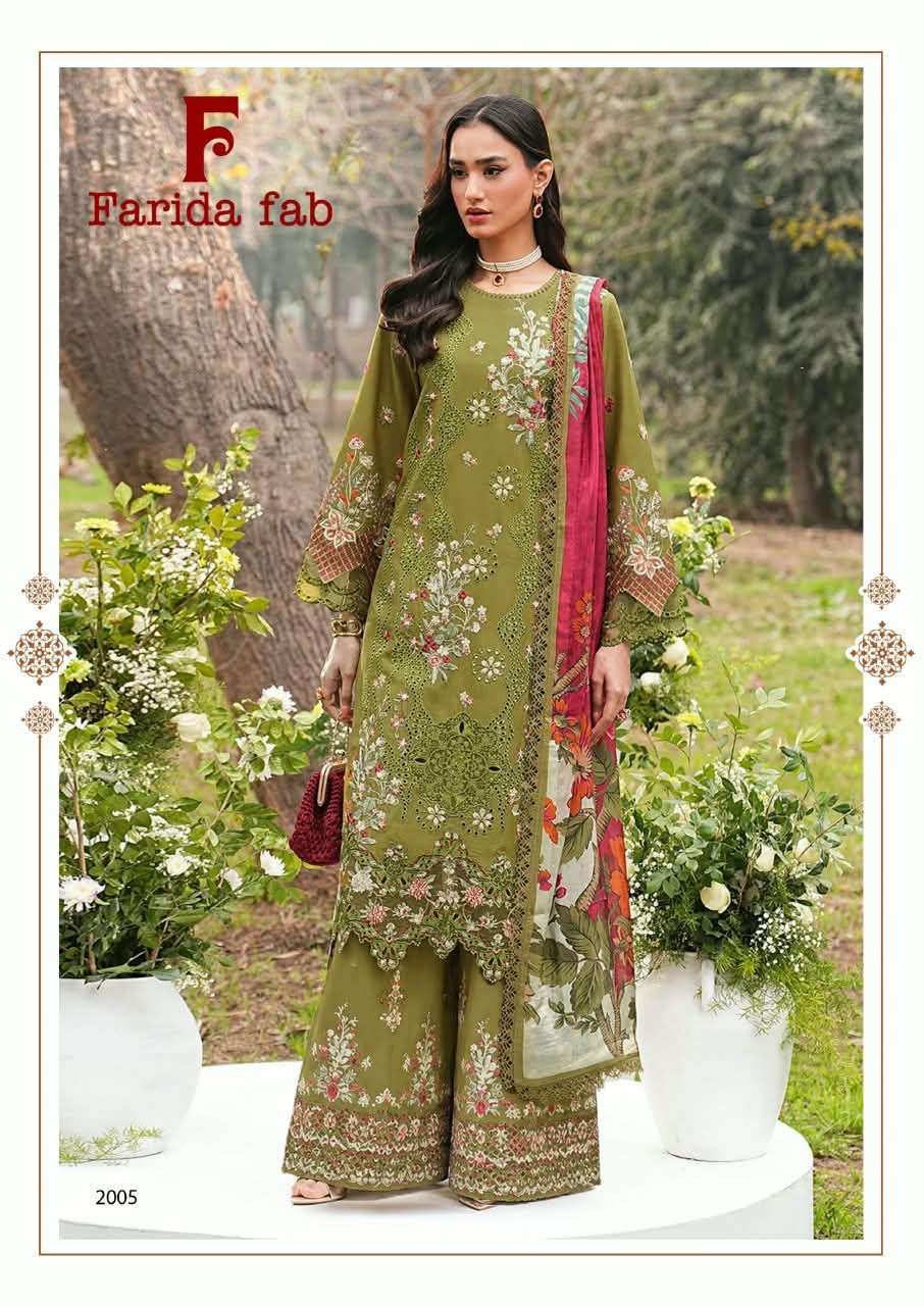 FARIDA FAB JULFAT VOL 2 COTTON DIGITAL PRINTS SALWAR SUIT 