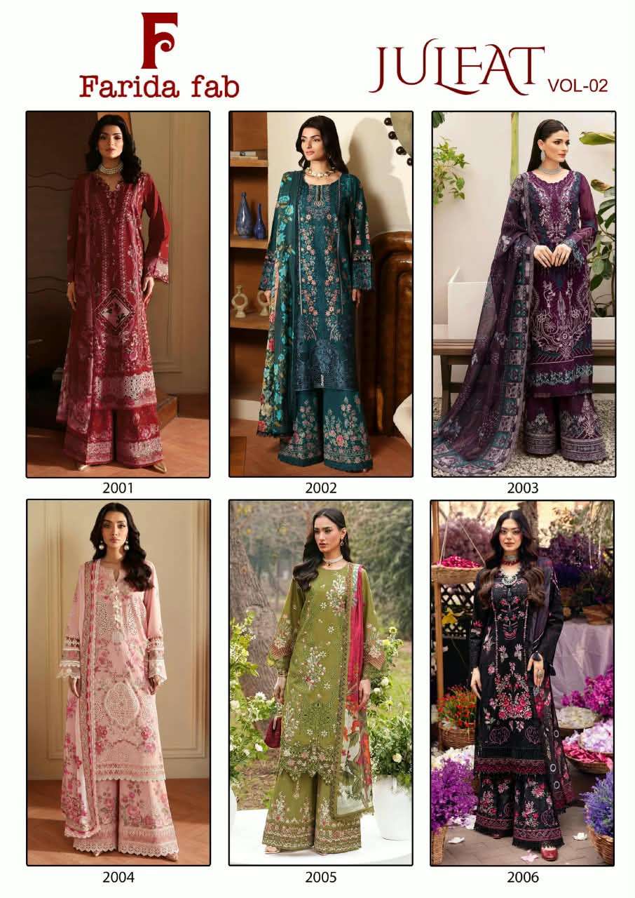 FARIDA FAB JULFAT VOL 2 COTTON DIGITAL PRINTS SALWAR SUIT 