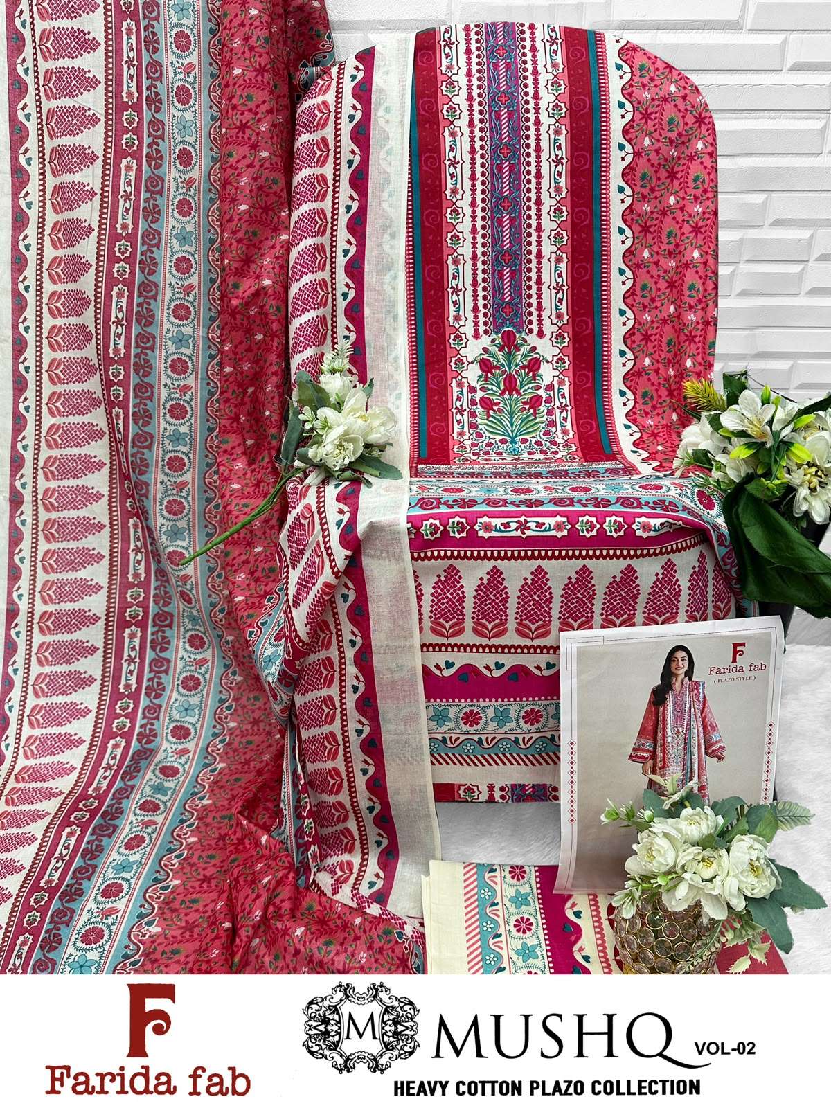 FARIDA FAB MUSHQ VOL 2 COTTON DIGITAL PRINTS SALWAR SUIT 