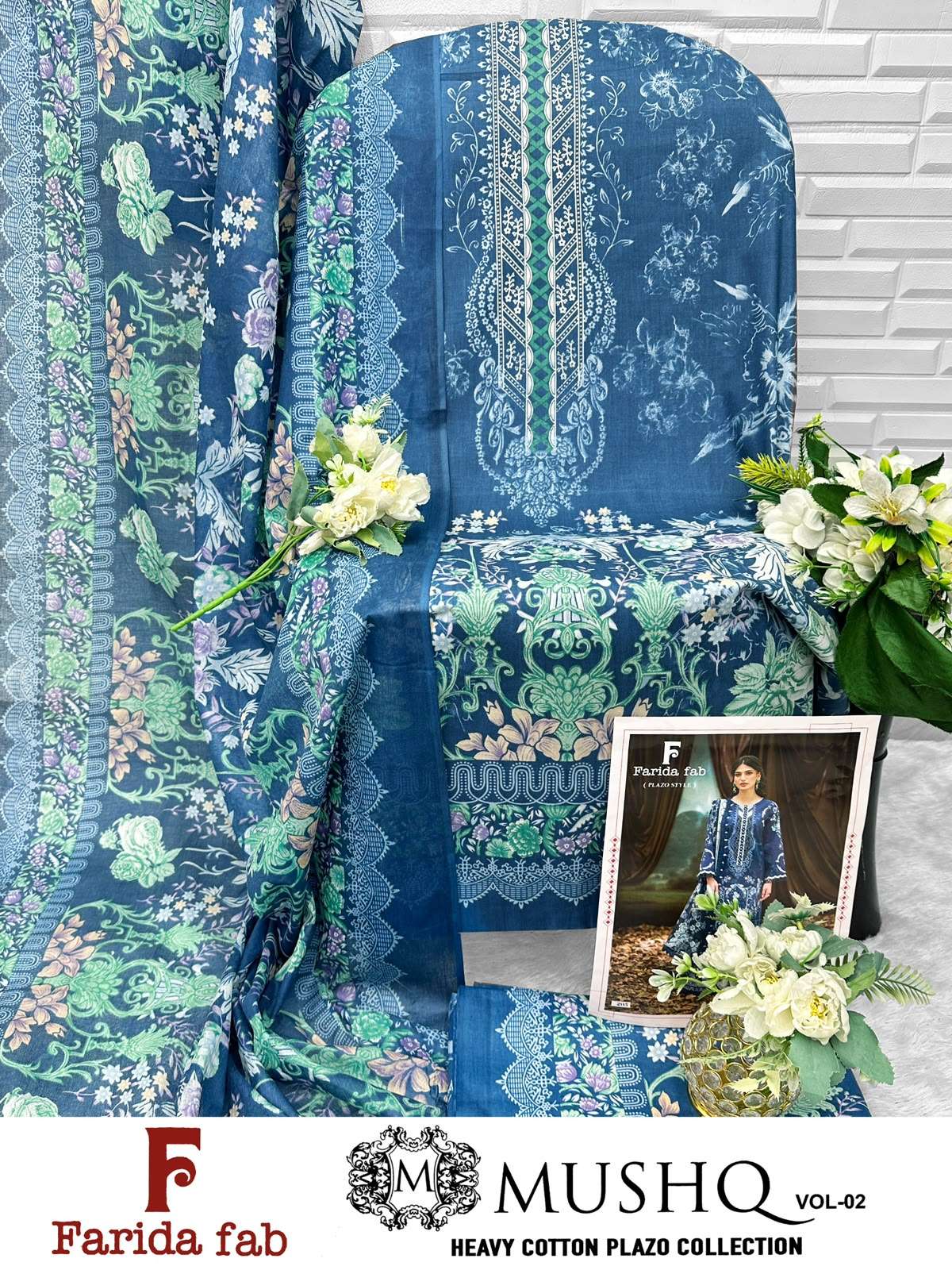 FARIDA FAB MUSHQ VOL 2 COTTON DIGITAL PRINTS SALWAR SUIT 
